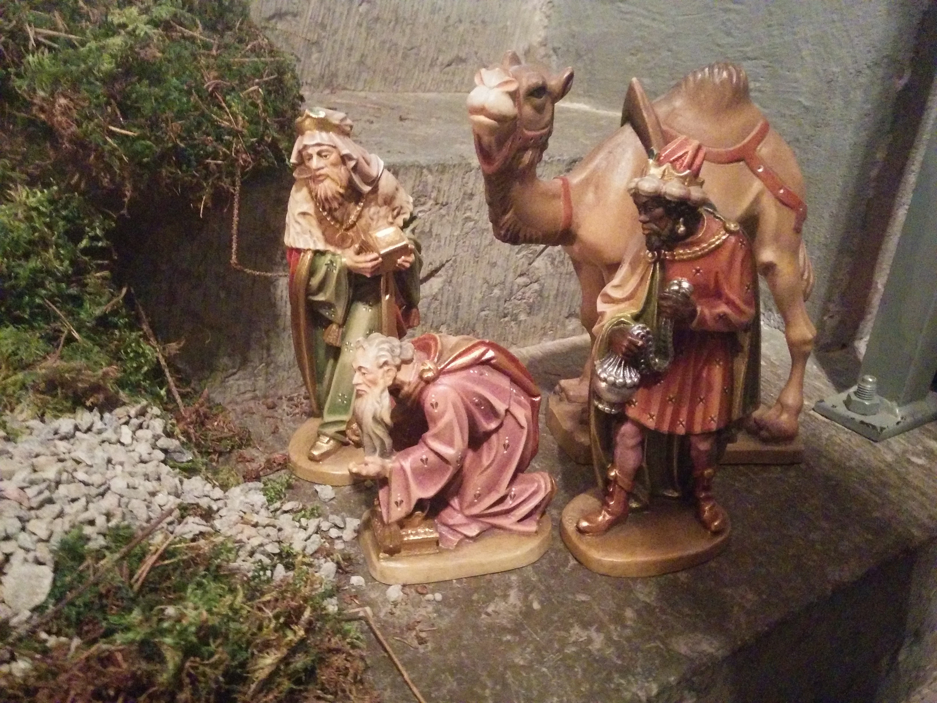 craft, outdoors, christian, feast, advent, high angle view, jesus, art and craft, no people, nature, spirituality, 2K, christmas, three wise men, mammal, HD Wallpaper