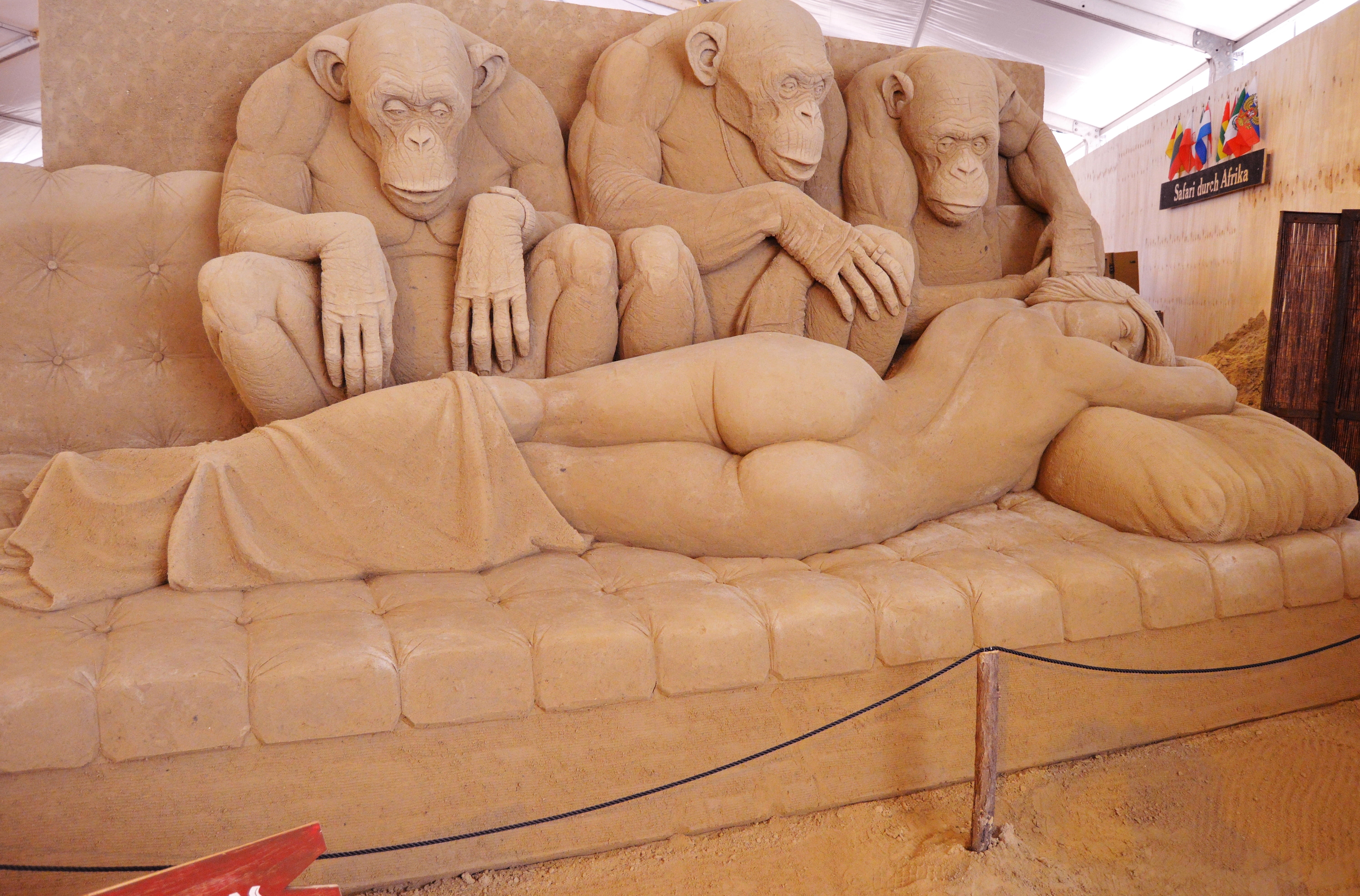 day, three, alphas and the sleeping, creativity, outdoors, 5K, art and craft, mammal, carving - craft product, sandworld, history, wise, woman, travel destinations, HD Wallpaper