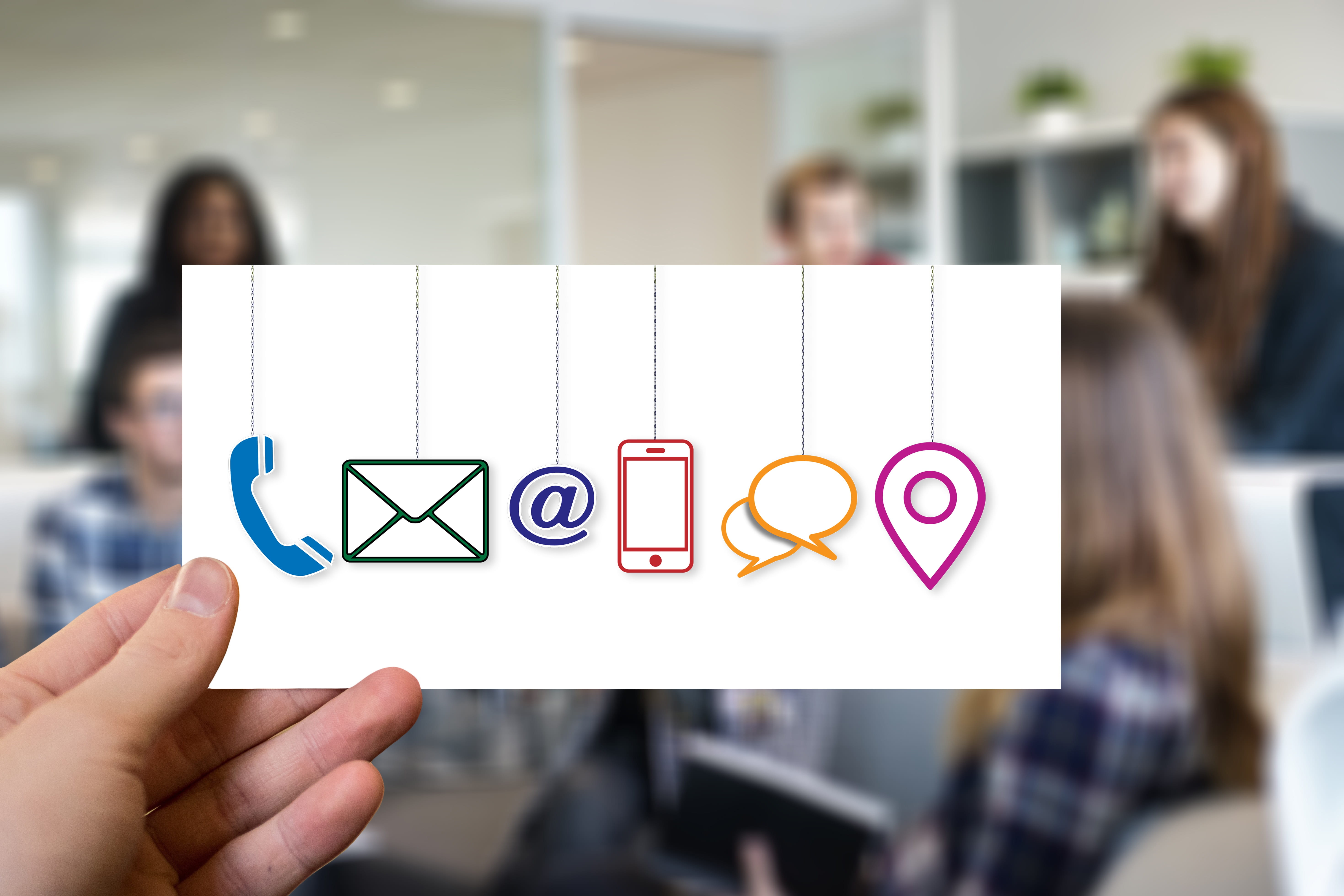 digital, networking, lifestyles, human hand, phone, sign, placard, holding, hand, focus on foreground, office, email, human finger, contact, computer science, HD Wallpaper