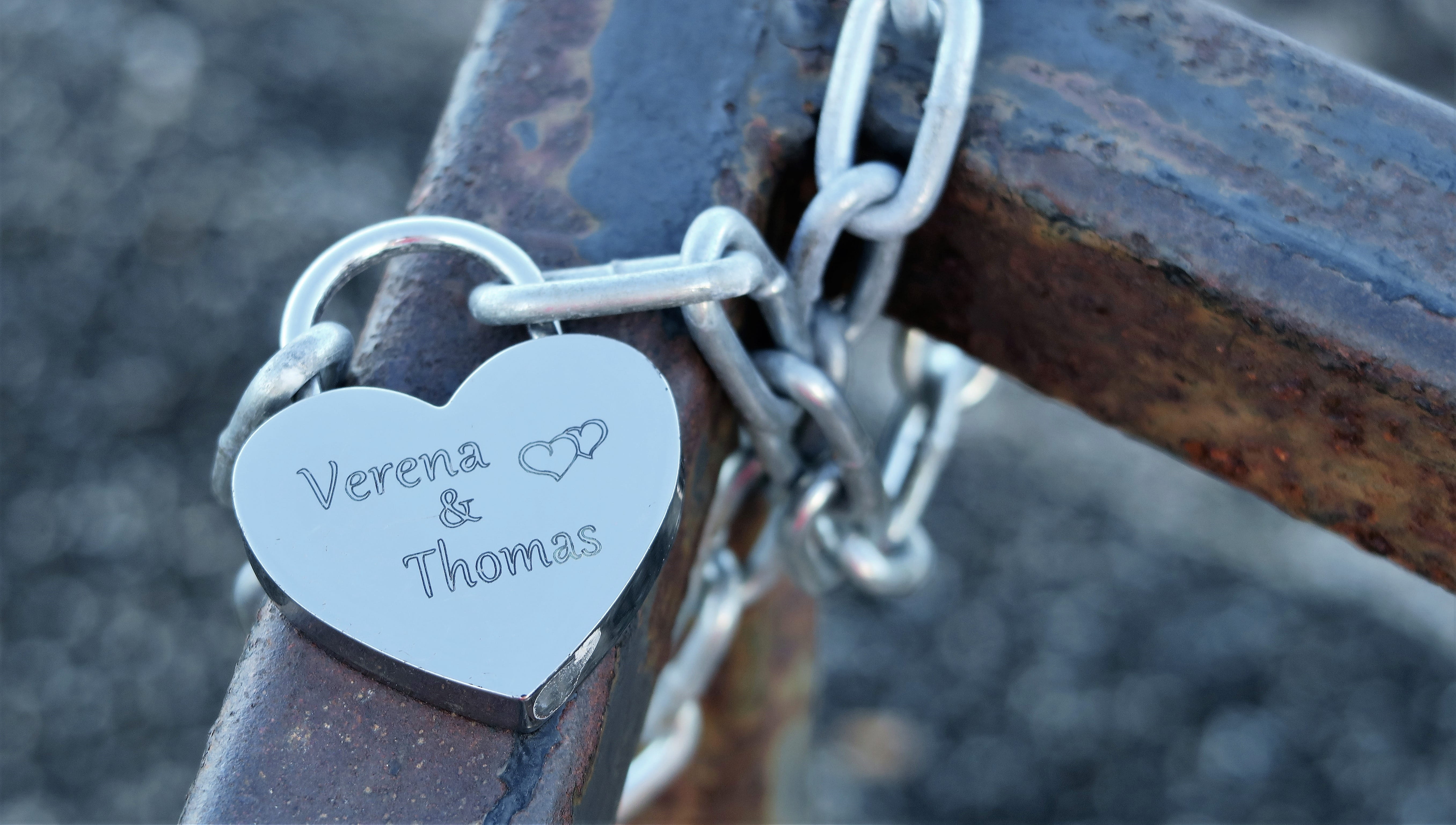 day, security, lock, union, heart, focus on foreground, positive emotion, no people, string, selective focus, close-up, text, outdoors, heart shape, silver colored, HD Wallpaper