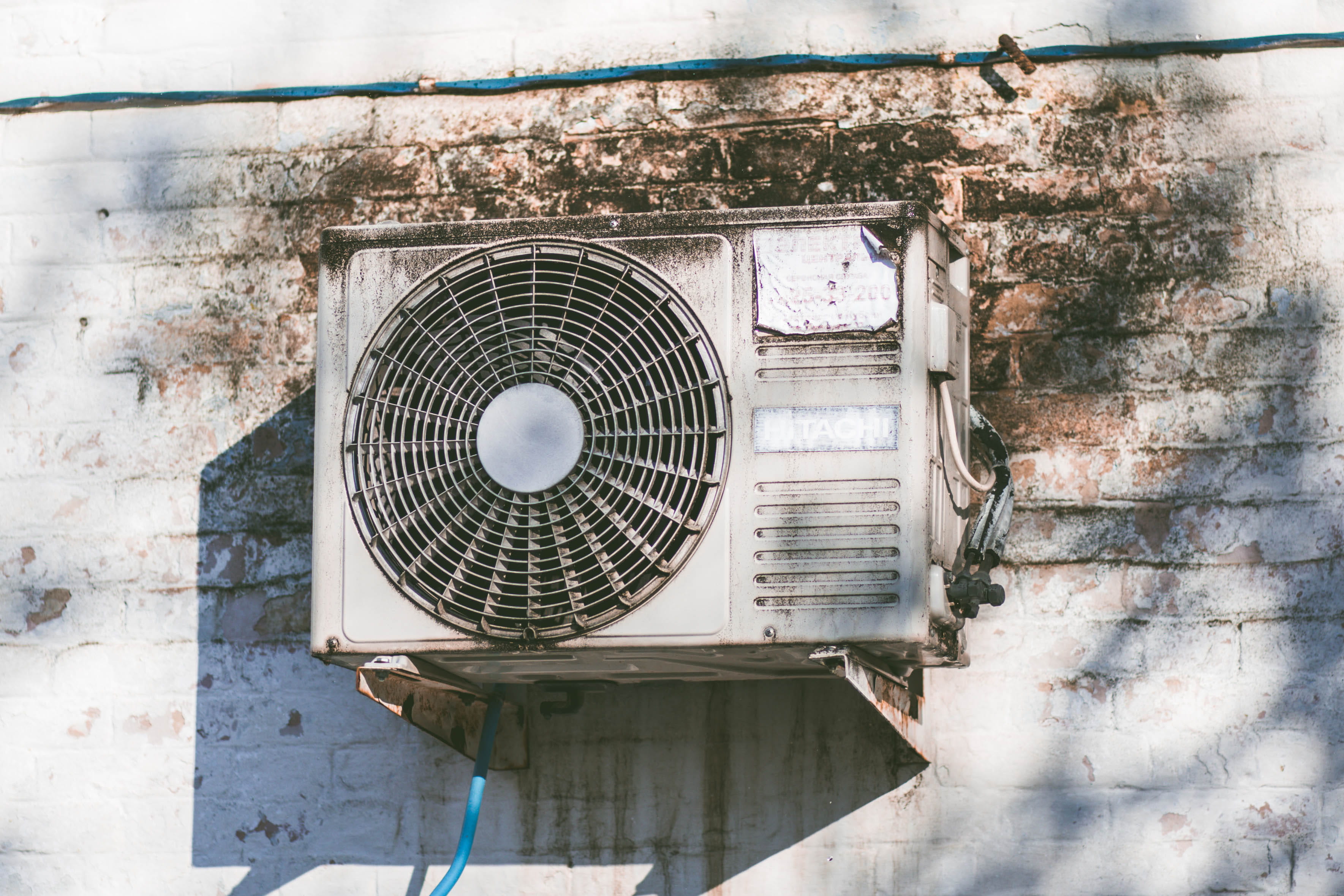shape, electric fan, air conditioner, exhaust fan, 2K, low angle view, metal, window, air, circle, electricity, day, wall - building feature, no people, HD Wallpaper