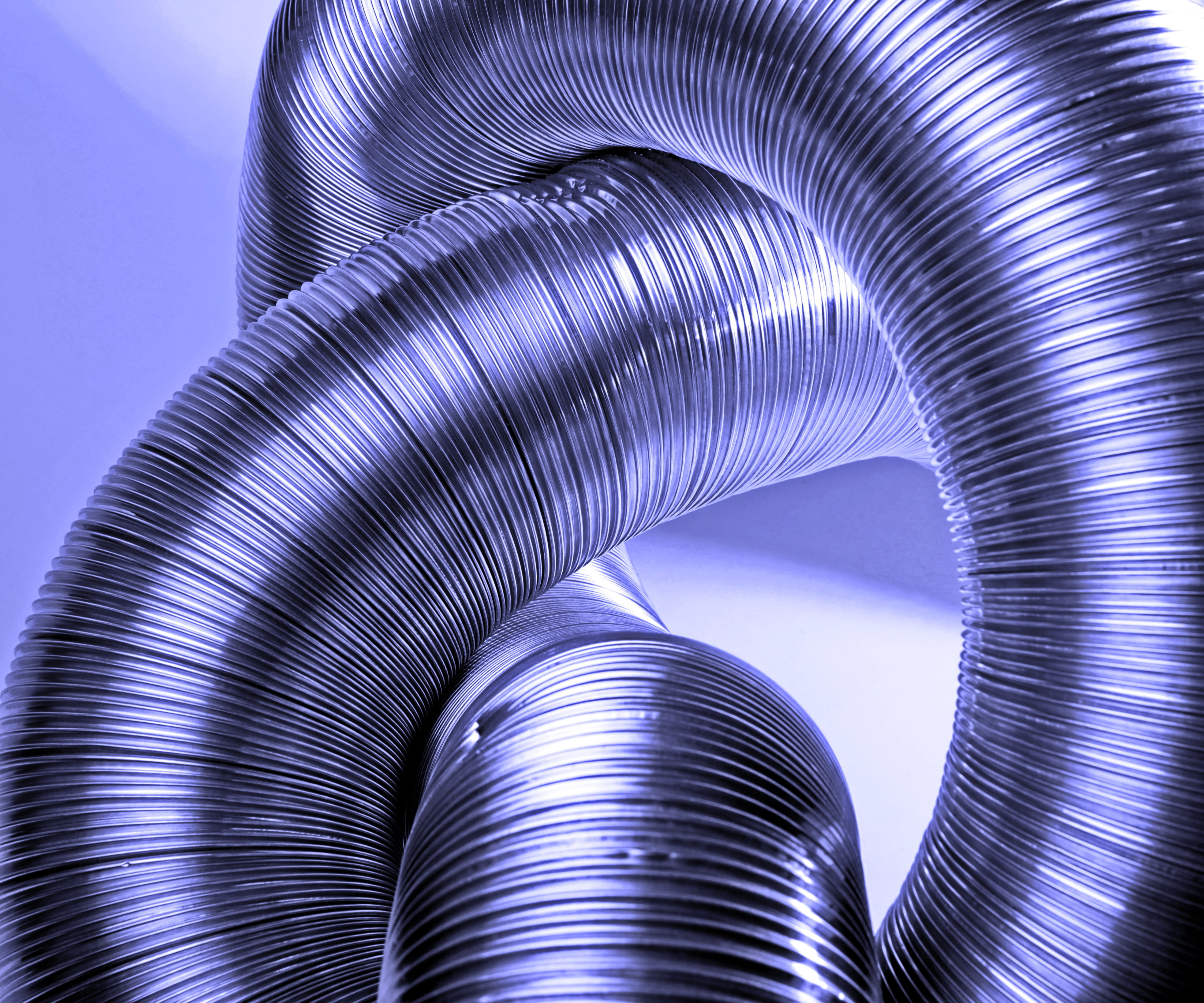 metal industry, studio shot, curve, ventilation pipe, backgrounds, abstract, gray, shiny, Tube, close-up, hose, alloy, aluminum tube, blue, textured, no people, HD Wallpaper