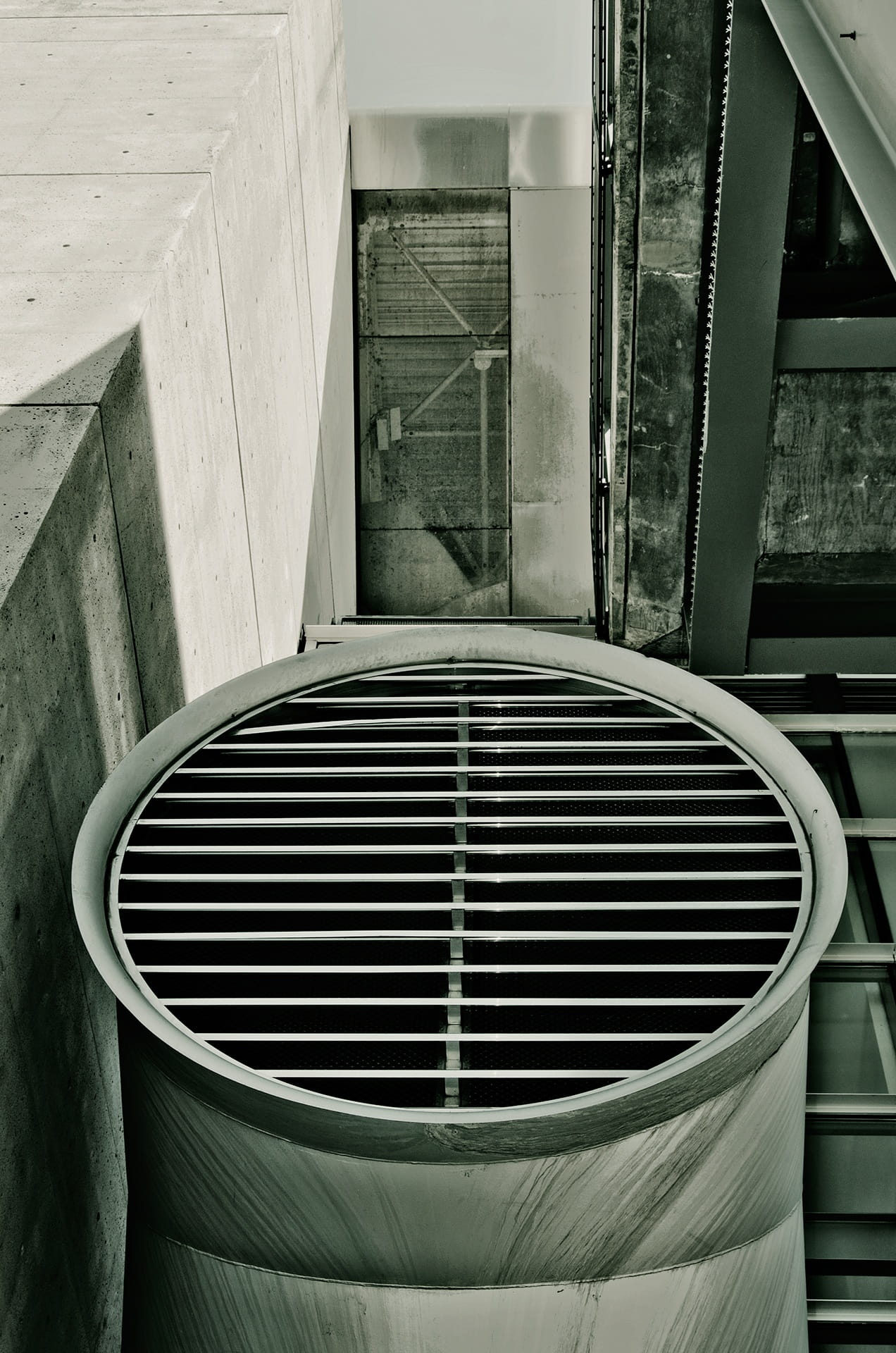 day, built Structure, design, architect, plan, absence, metal, structure, construction, helmet, wall - building feature, exhaust fan, city, shape, building, Phone HD Wallpaper