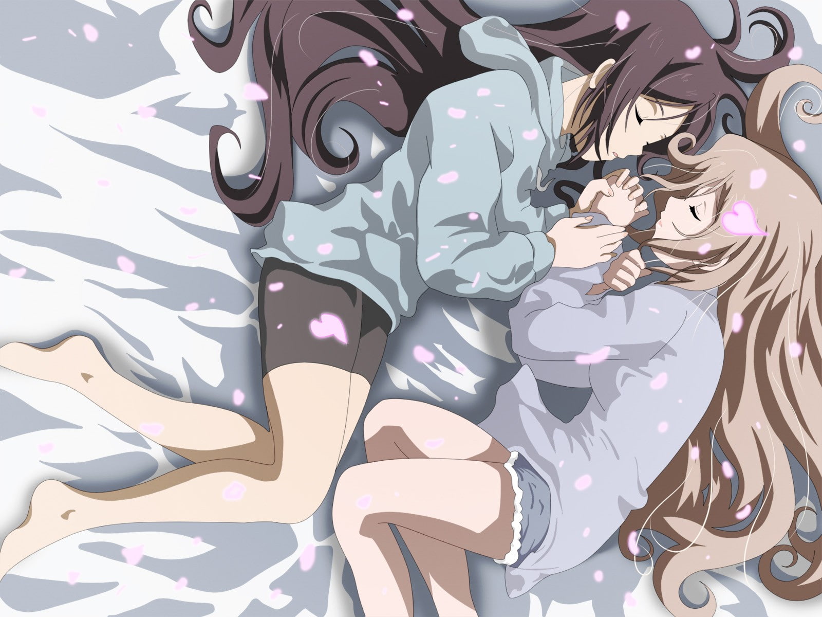 anime girls, Yukino Sakurai, 720P, Kanade Sakurai, yuri, Candy Boy, HD Wallpaper