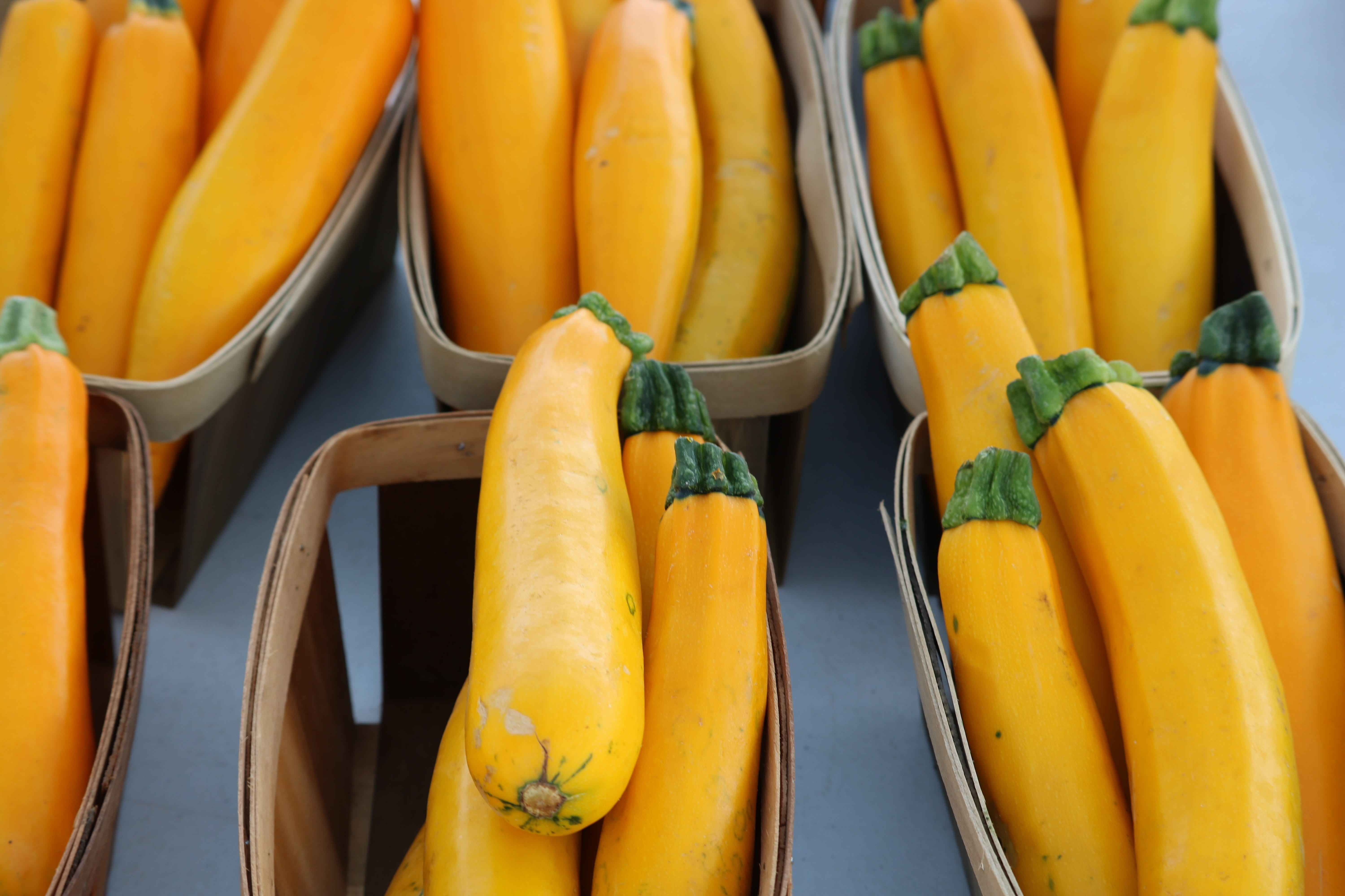harvest, vegan, market stall, still life, fruit, no people, ingredient, yellow, nature, 5K, Healthy, close-up, nutrition, ripe, Zucchini, variation, food, HD Wallpaper