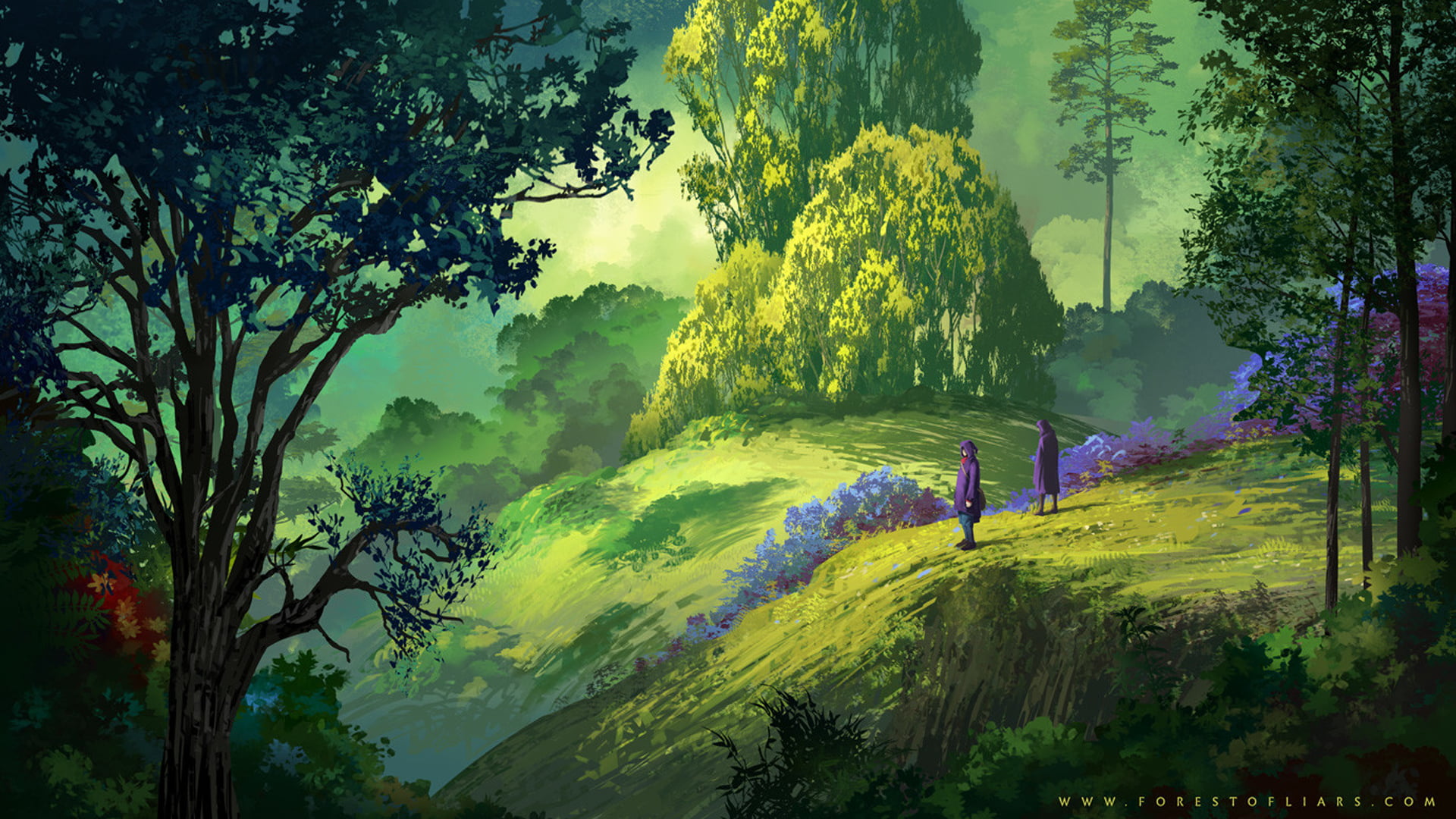 Sylvain Sarrailh, Forest of Liars, 1080P, HD Wallpaper