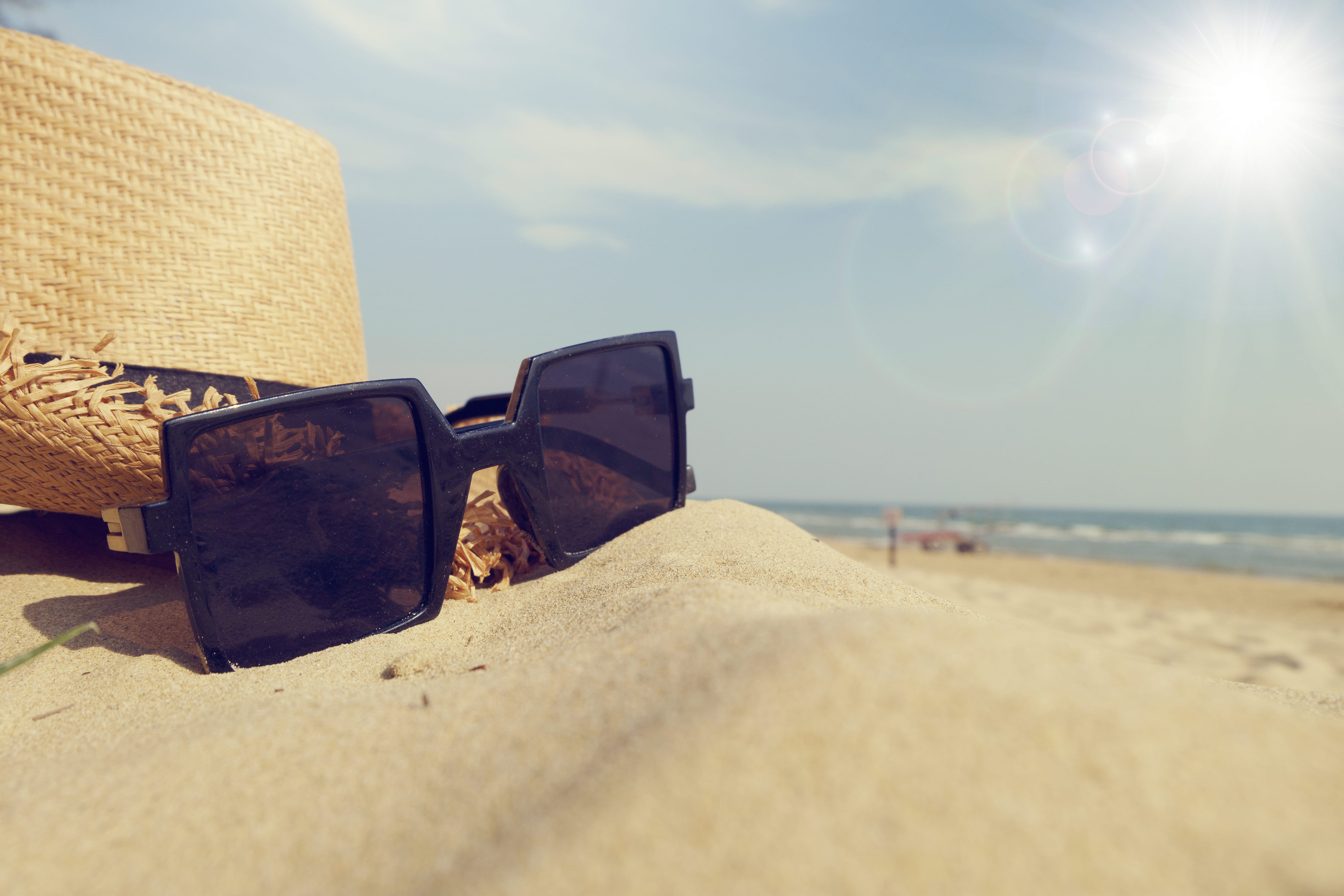 chair, vacations, ocean, bright, seascape, trip, sea, coastline, tranquil scene, tranquility, absence, beach, beauty in nature, eyewear, relaxation, holiday, HD Wallpaper