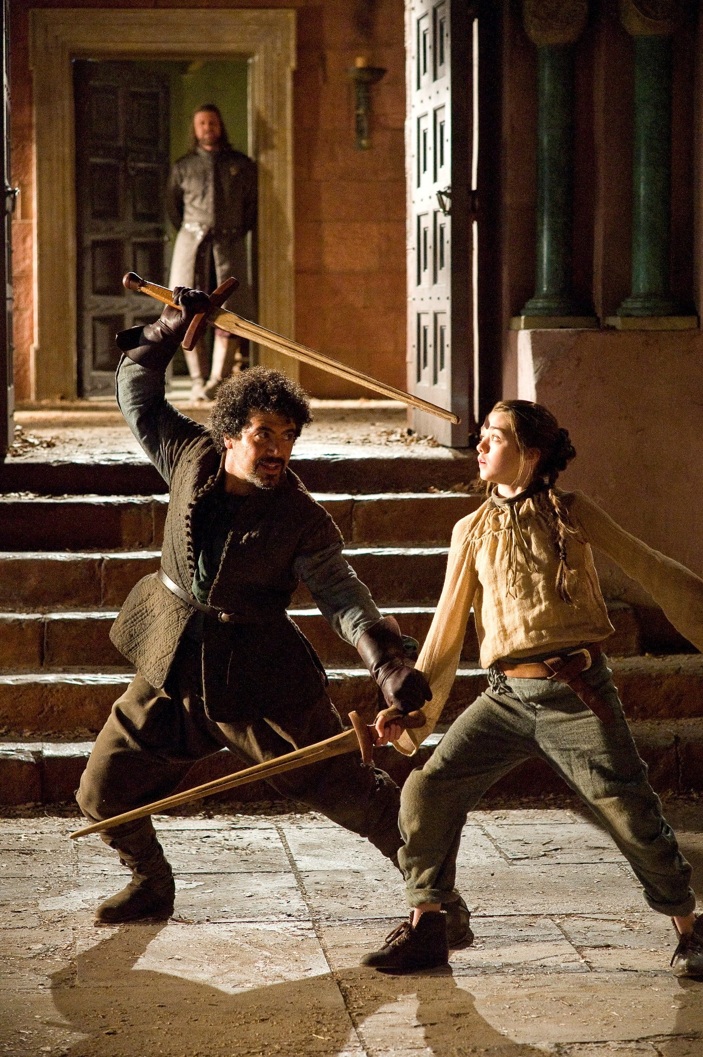 stark, tv, Game of Thrones, hd, x, house, arya, syrio, thrones, game, series, entertainment, art, fencing, tv series, 1080P, Phone HD Wallpaper