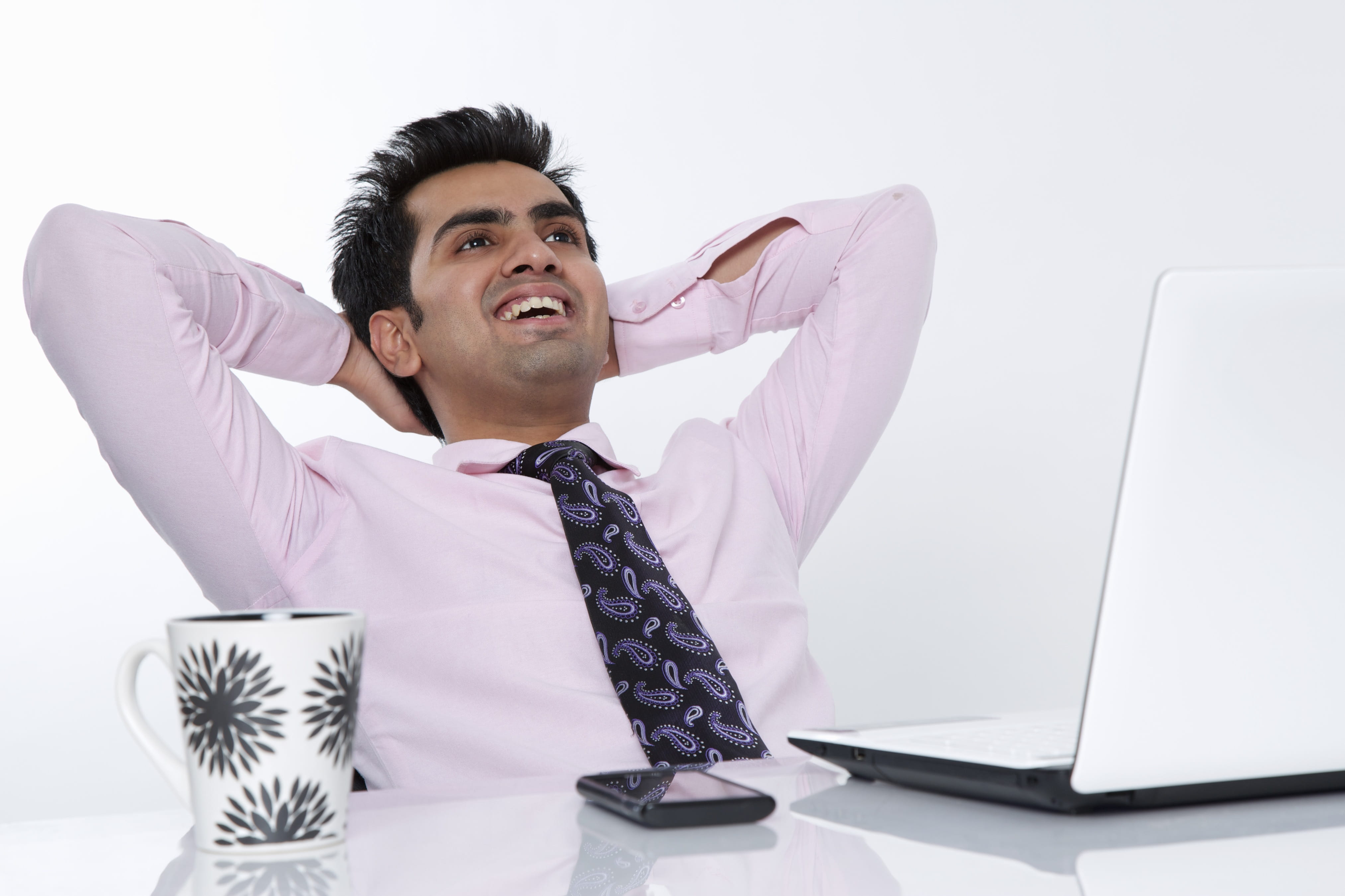 furniture, tie, 4K, real people, using laptop, business, indoors, males, wireless technology, front view, young adult, business person, young men, looking away, HD Wallpaper