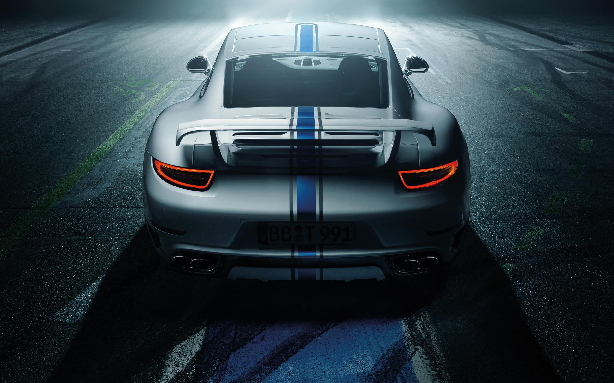 gray, turbo, porsche, cars, car, 2K, blue, sports, techart, 2014, HD Wallpaper
