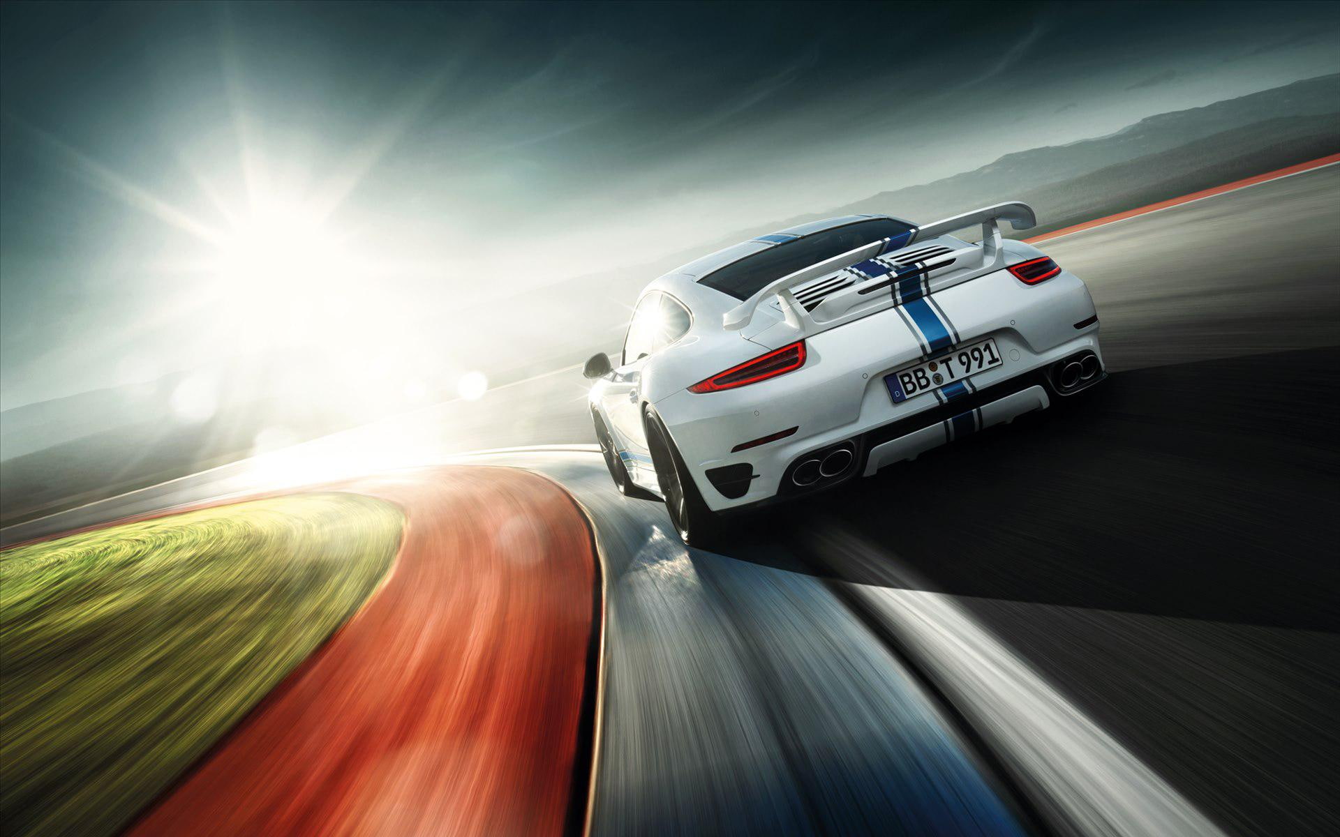 cars, 1080P, white, sports, turbo, s, techart, car, porsche, 2014, HD Wallpaper