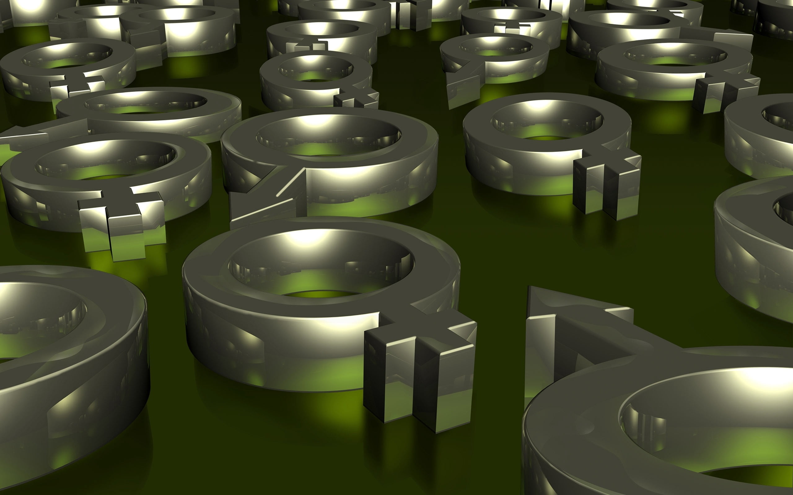 large group of objects, symbol, metal, light - natural phenomenon, 2K, three-dimensional Shape, close-up, surface, in a row, green color, domestic room, HD Wallpaper
