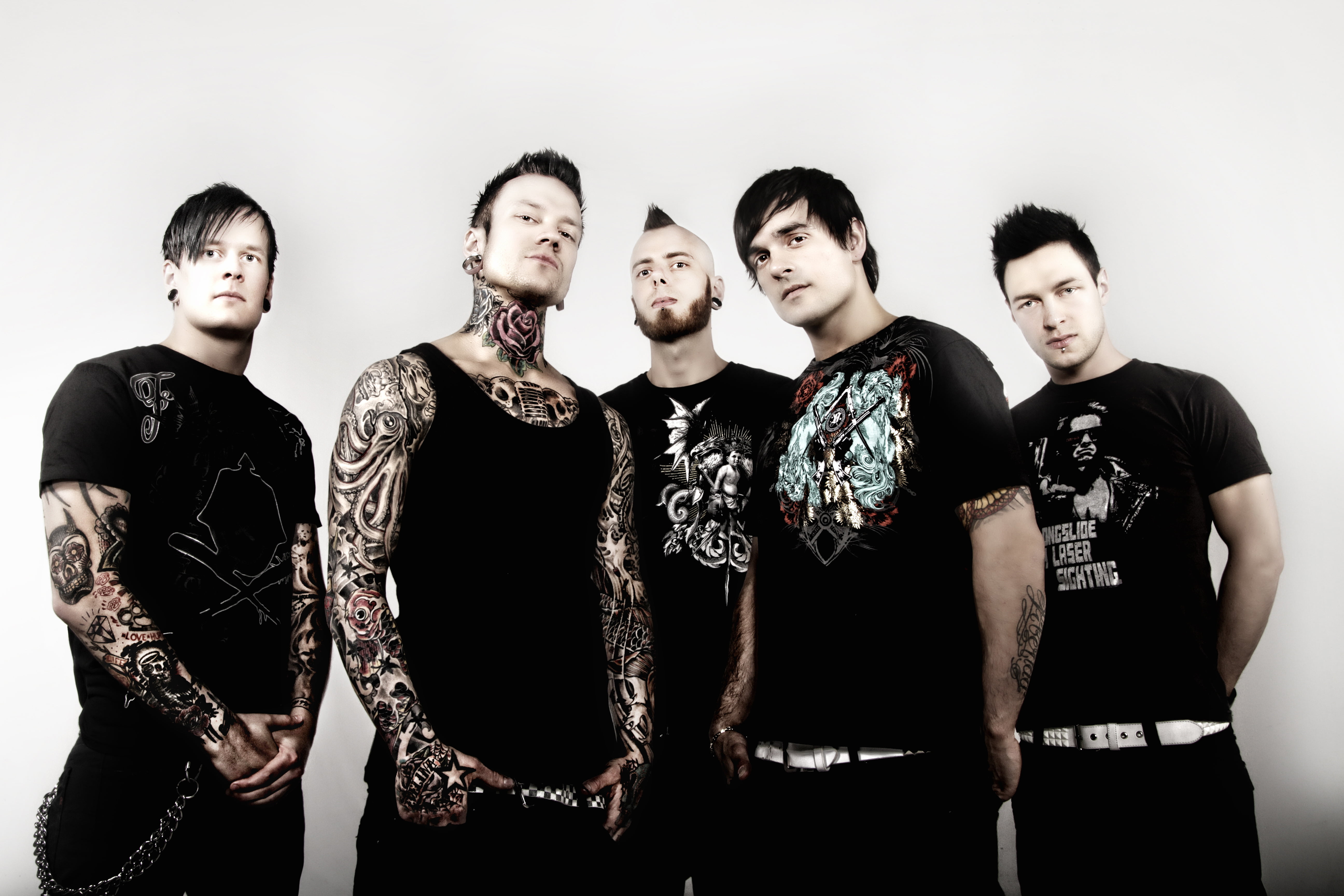 Dead by April, band, casual Clothing, females, black Color, group Of People, team, five, friendship, people, male, males, asian Ethnicity, men, studio Shot, HD Wallpaper