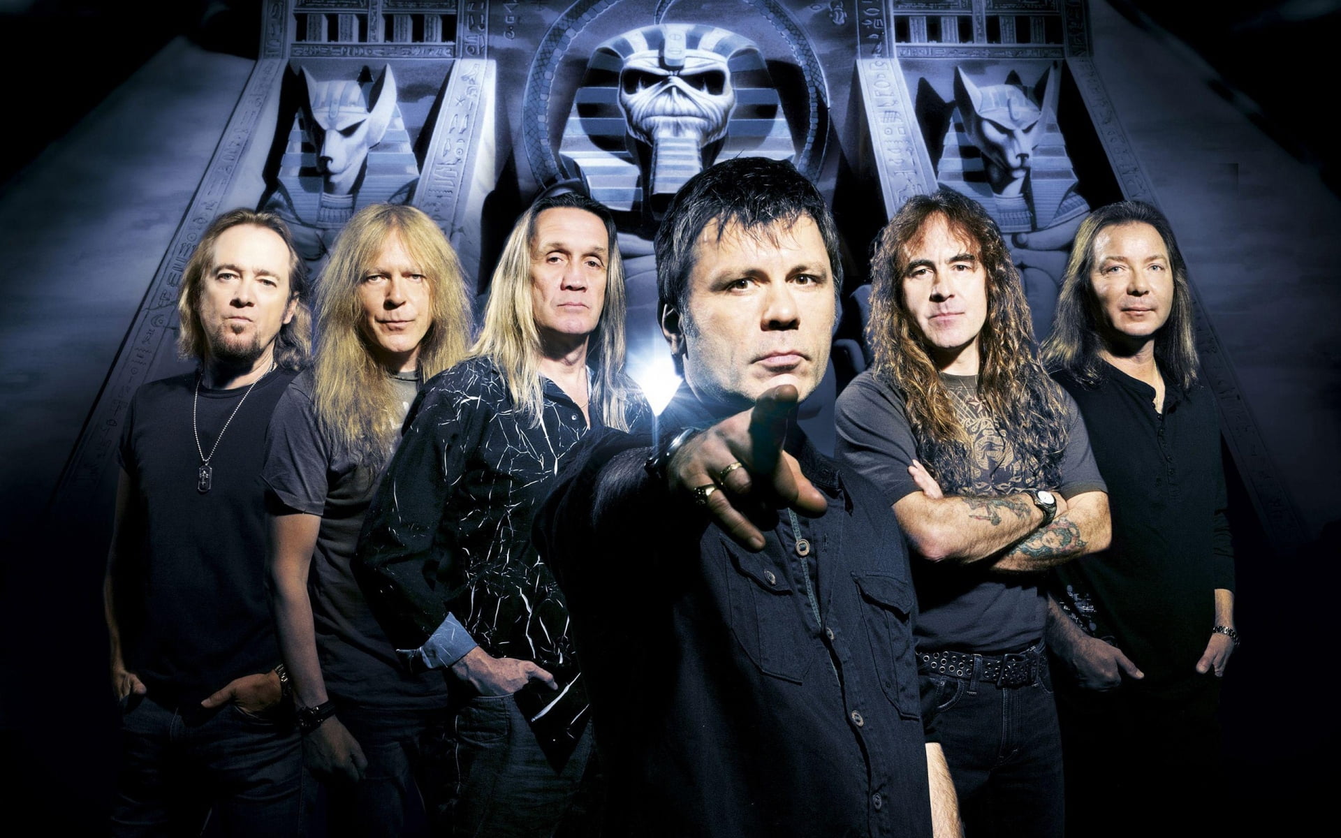 group Of People, beauty, spooky, young men, aggression, males, waist up, band, iron maiden, halloween, caucasian Ethnicity, indoors, young Adult, horror, HD Wallpaper
