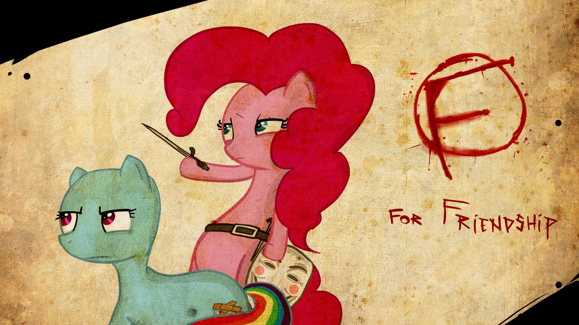 friendship, vendetta, pinkie, hd, my, rainbow, pony, cartoon/comic, dash, pie, 1080P, v, for, little, HD Wallpaper