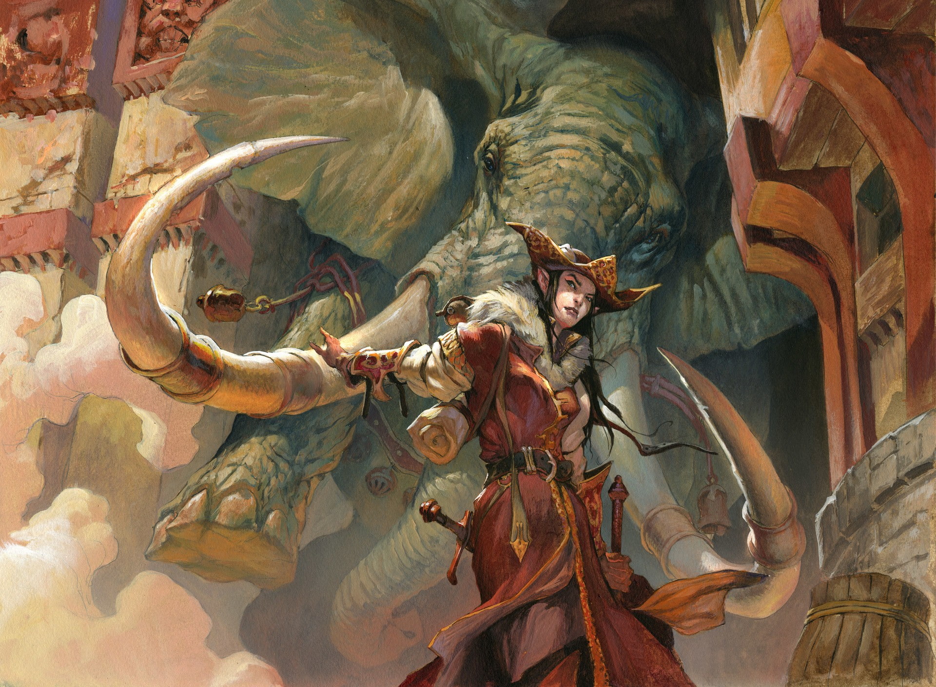 religion, male likeness, spirituality, representation, togetherness, day, Magic: The Gathering, female likeness, 1080P, nature, creativity, no people, HD Wallpaper