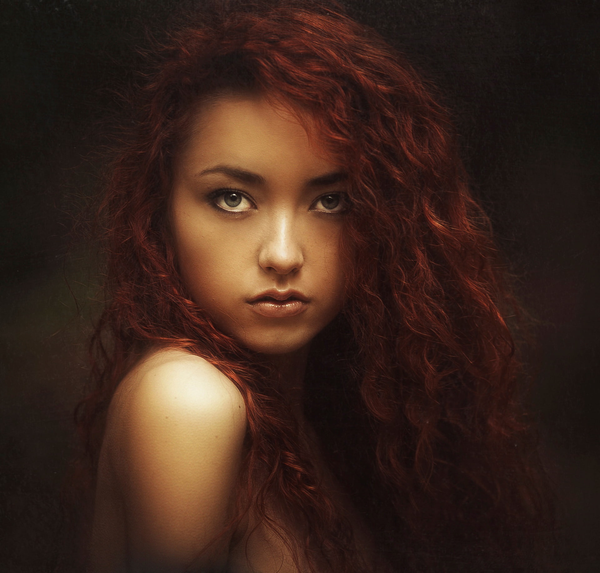 1080P, Lolita, portrait, sadeness, Karen Abramyan, look, HD Wallpaper