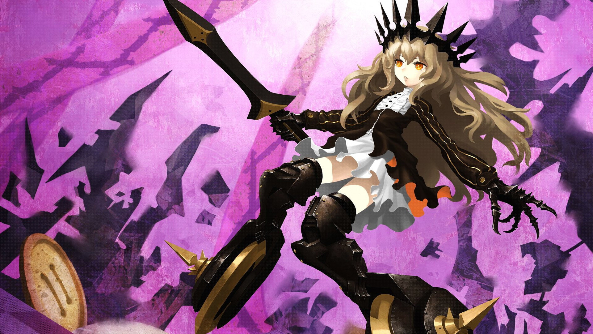 1080P, Anime, Black Rock Shooter, Chariot (Black Rock Shooter), HD Wallpaper