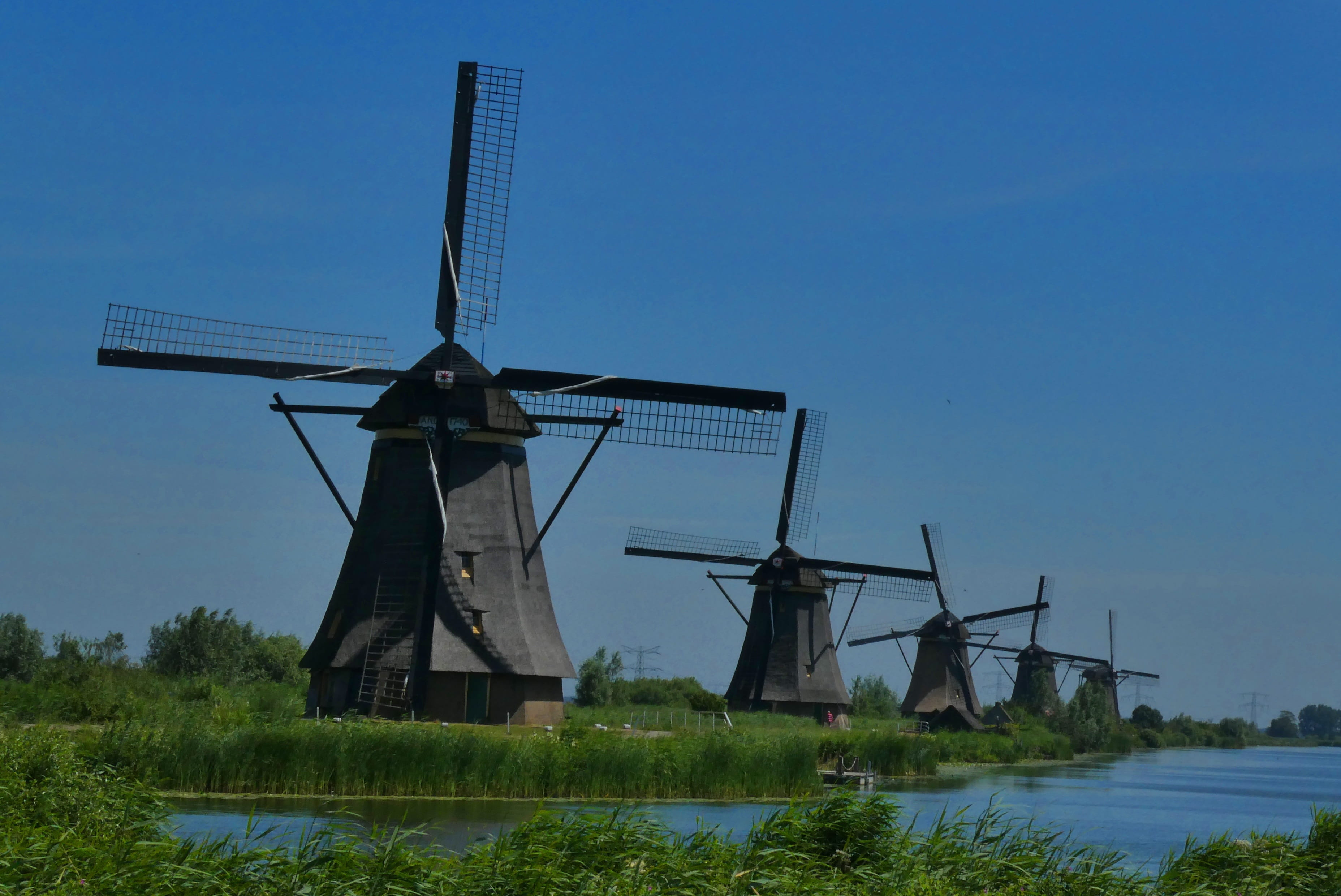 drainage, unesco world heritage site, environment, sustainable resources, turbine, wipmolen, wind turbine, plant, architecture, pasture, windmill, 2K, HD Wallpaper