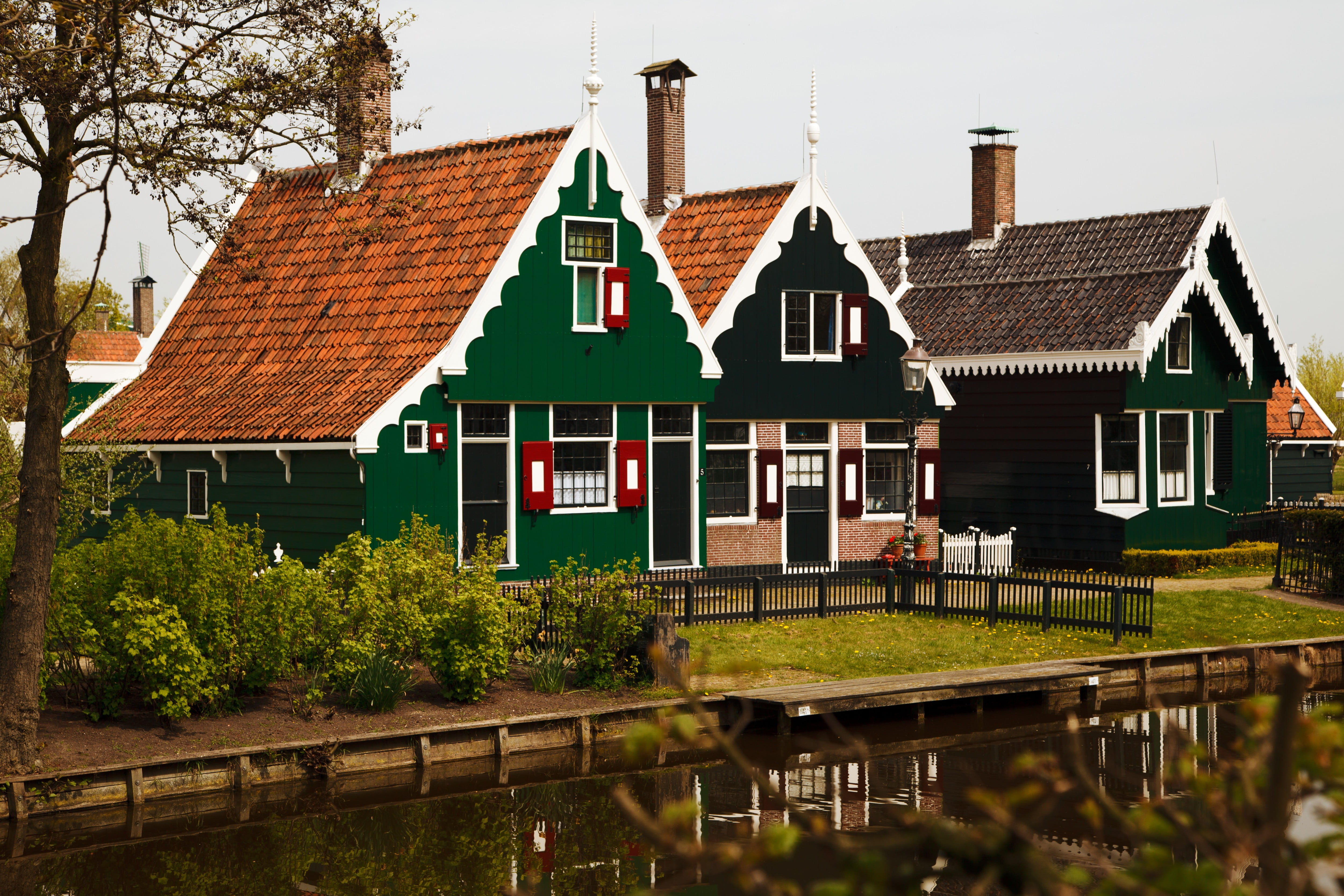 residence, built structure, housing, traditional, home, wooden, city, plant, village, houses, three, house, day, no people, building, row house, style, HD Wallpaper