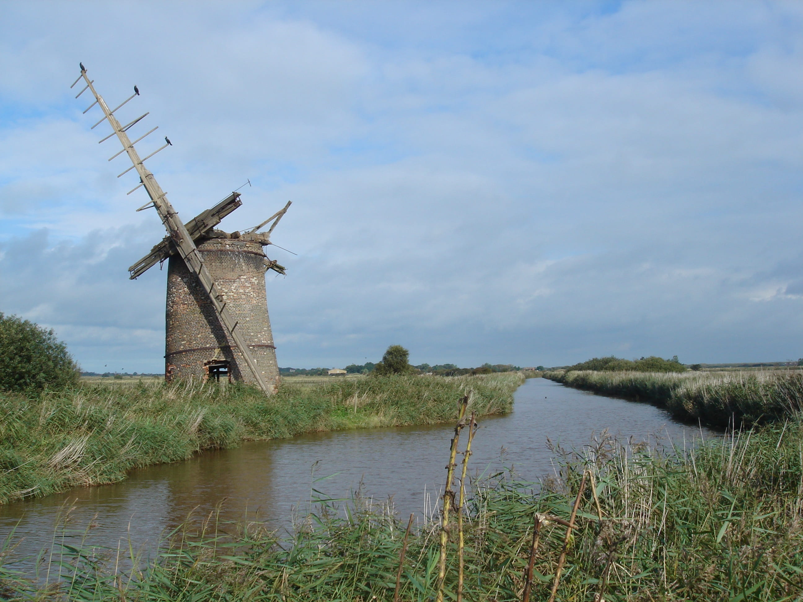 turbine, traditional, rustic, no people, summer, cloud - sky, wind Turbine, environmental conservation, Derelict, netherlands, mill, vintage, 2K, old, HD Wallpaper