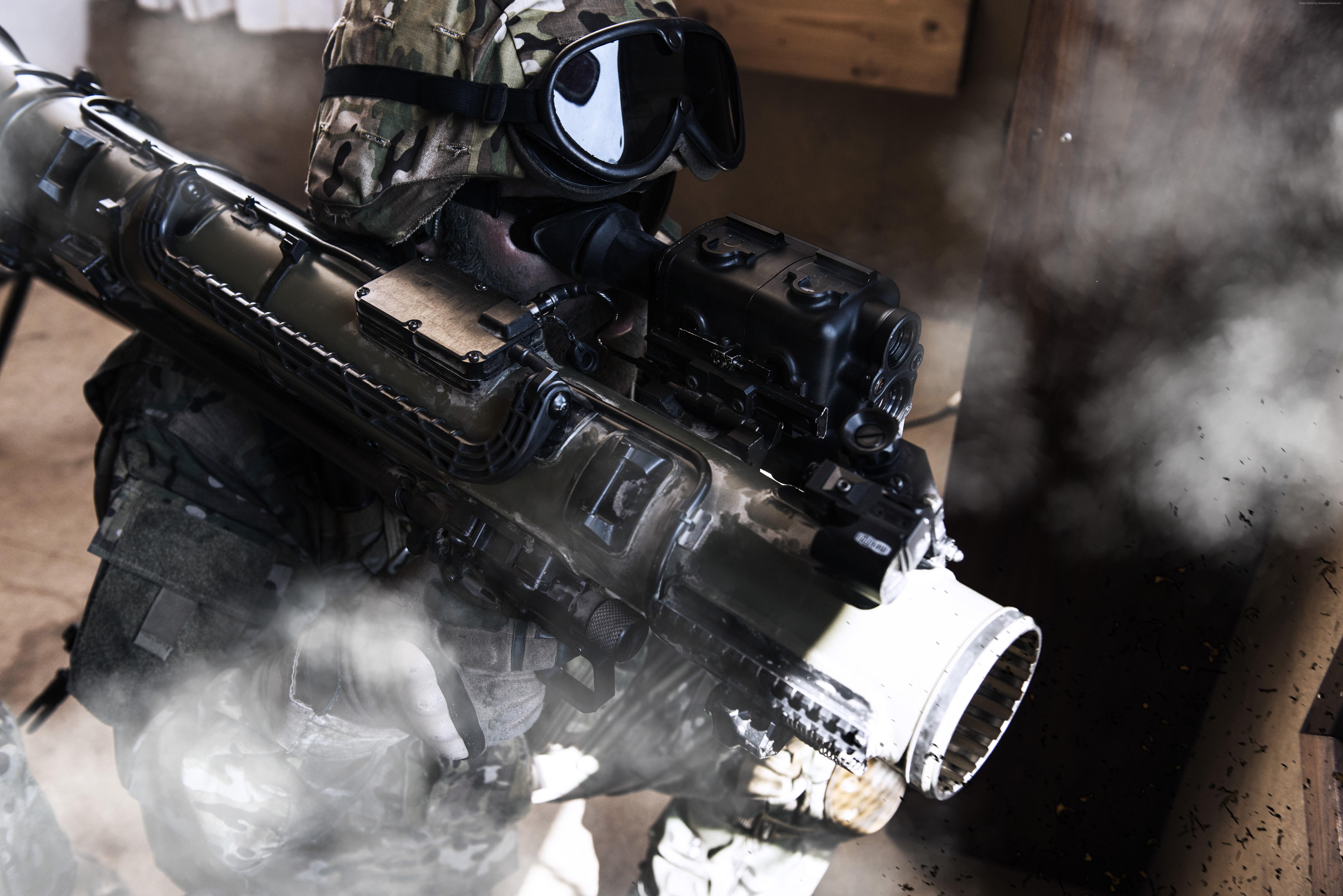 5K, recoilless rifle, Carl Gustaf M4, Swedish Army, HD Wallpaper