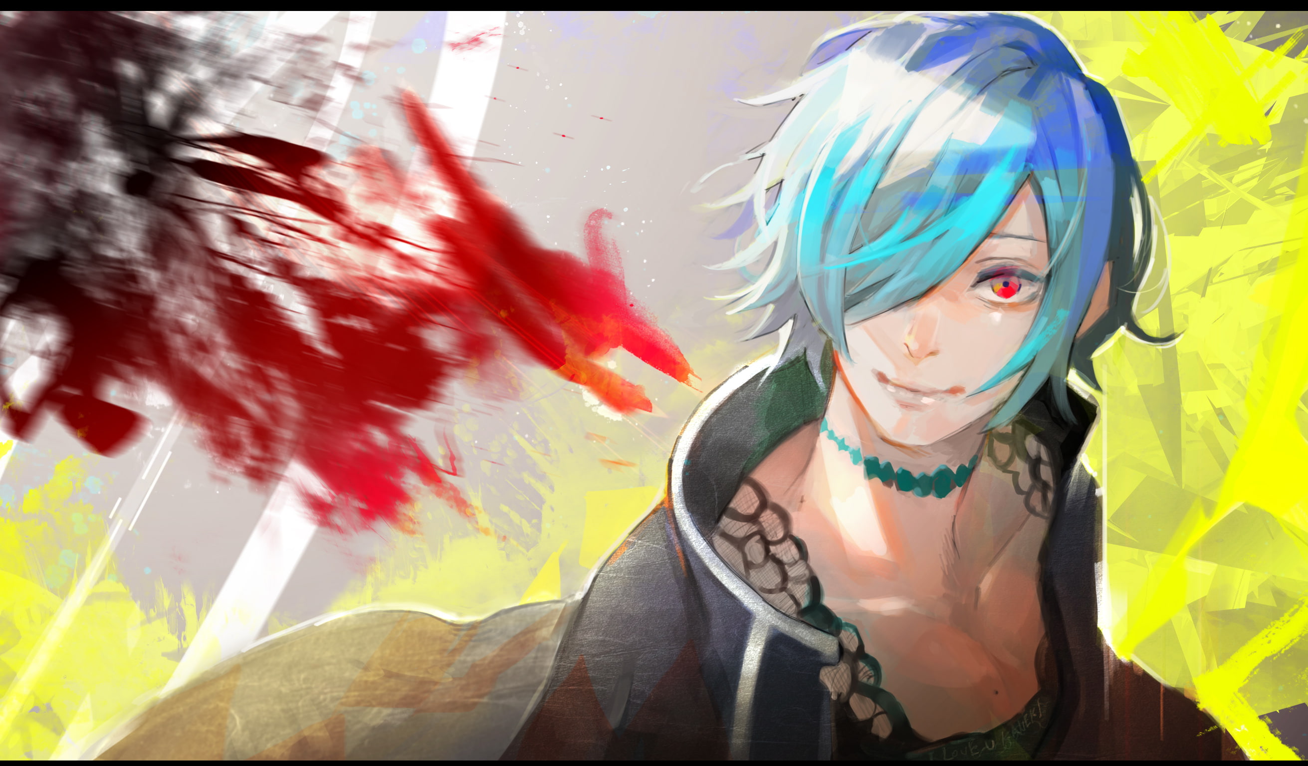 fanart, kyuba, pixiv, kushure, touka, from, melo, 2K, tokyo, kirishima, HD Wallpaper