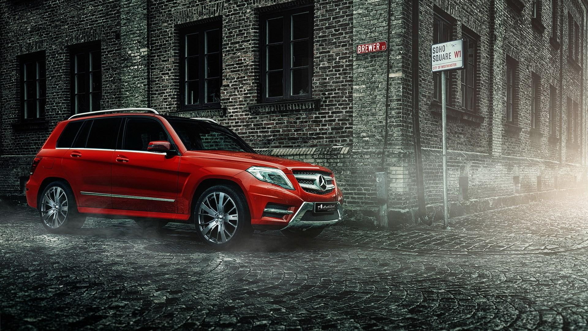 mercedes-benz, benz, mercedes, city, car, glk, 1080P, HD Wallpaper