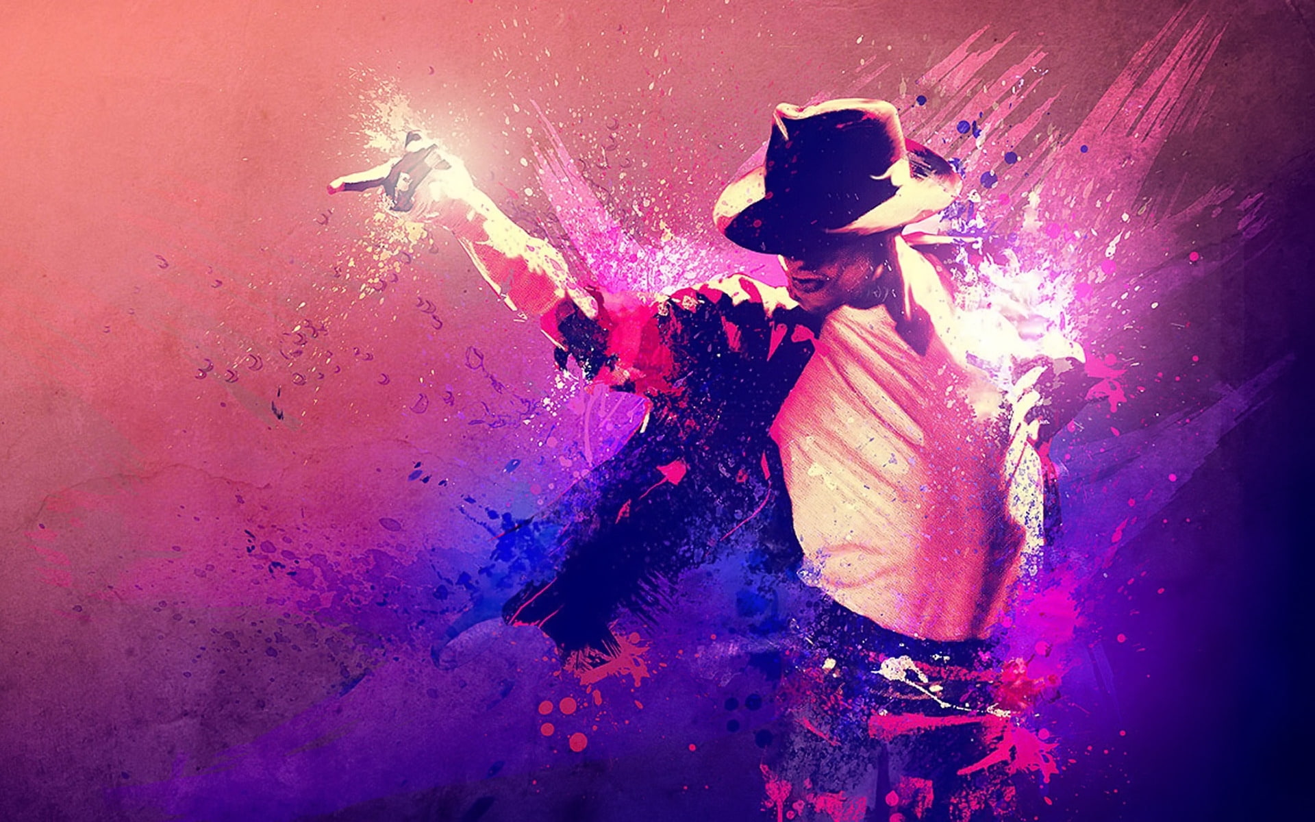 jackson, abstract, painting, fanart, 1080P, men, cowboy, hat, s, gray, michael, HD Wallpaper