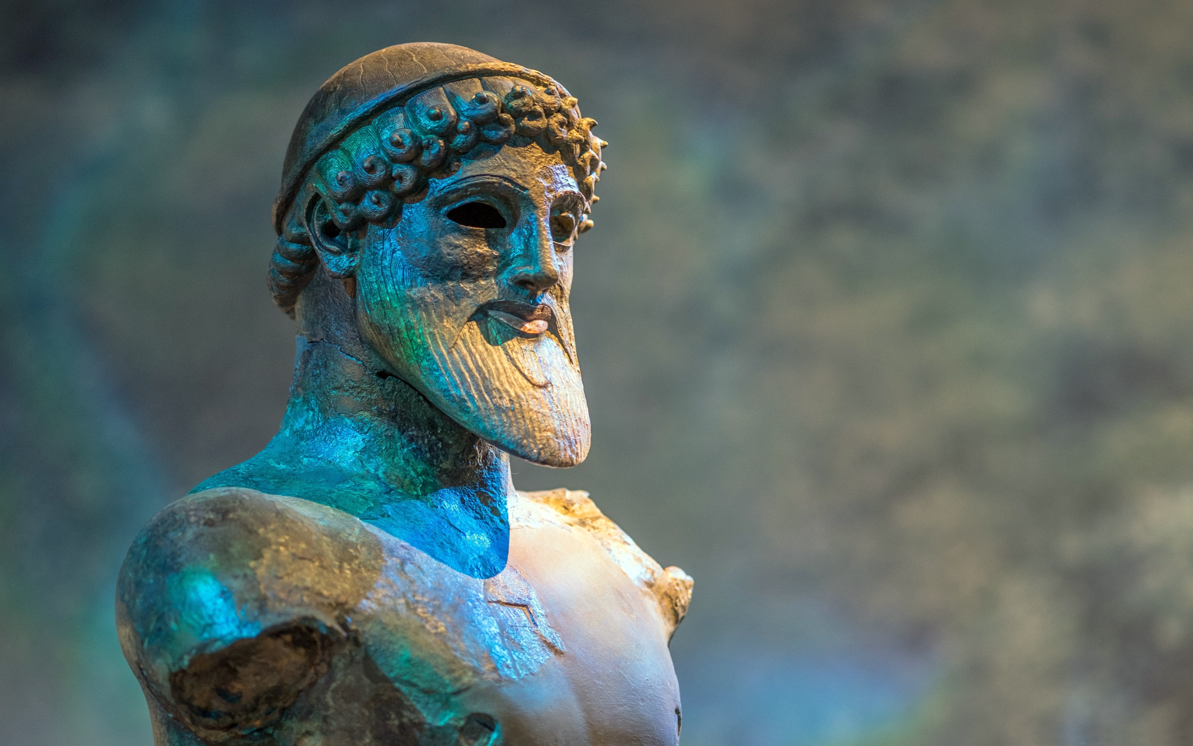old, human representation, poseidon, close-up, no people, lighting, craft, representation, creativity, focus on foreground, outdoors, nature, male likeness, HD Wallpaper