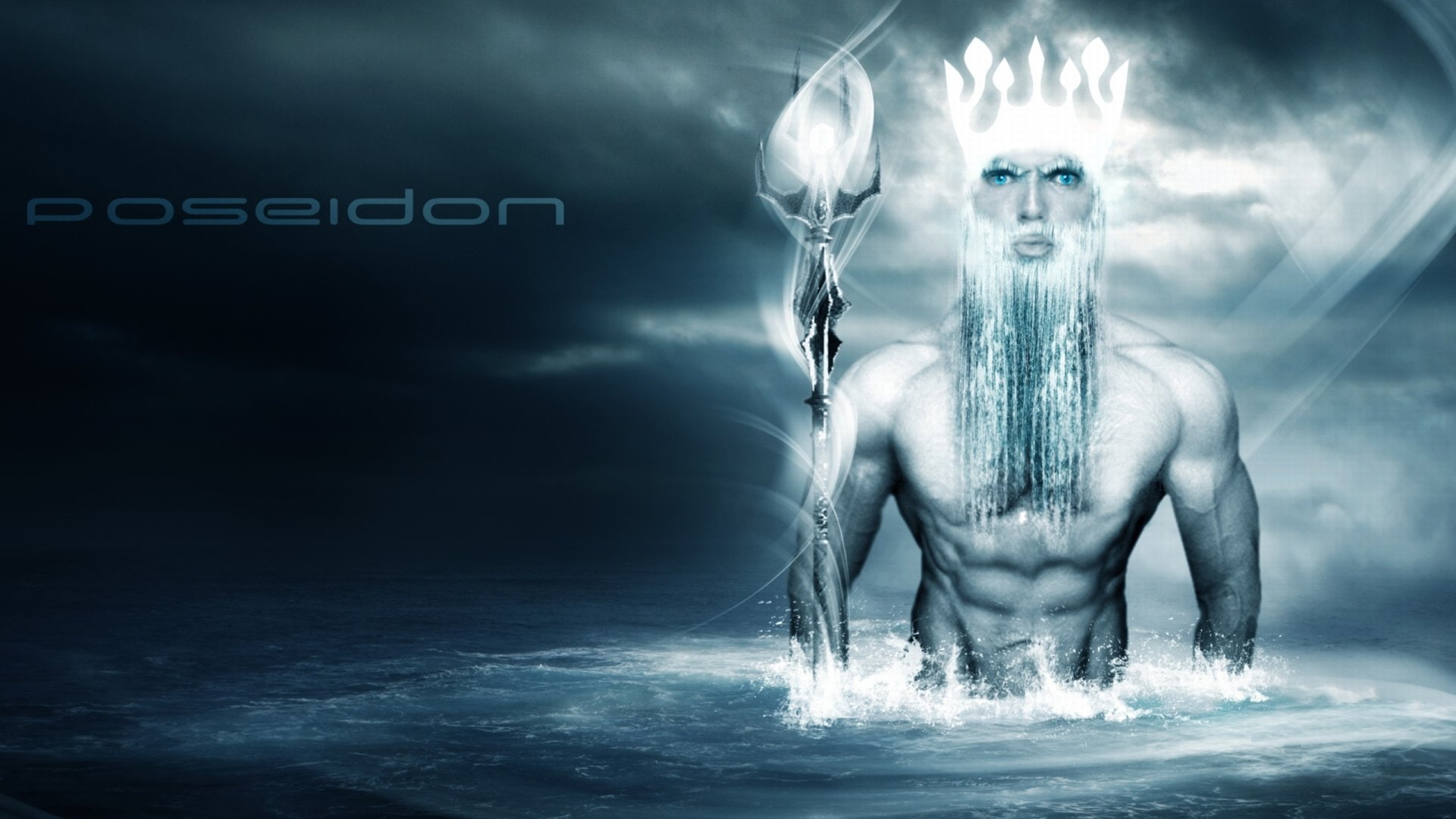 Poseidon, 1080P, Fantasy, HD Wallpaper