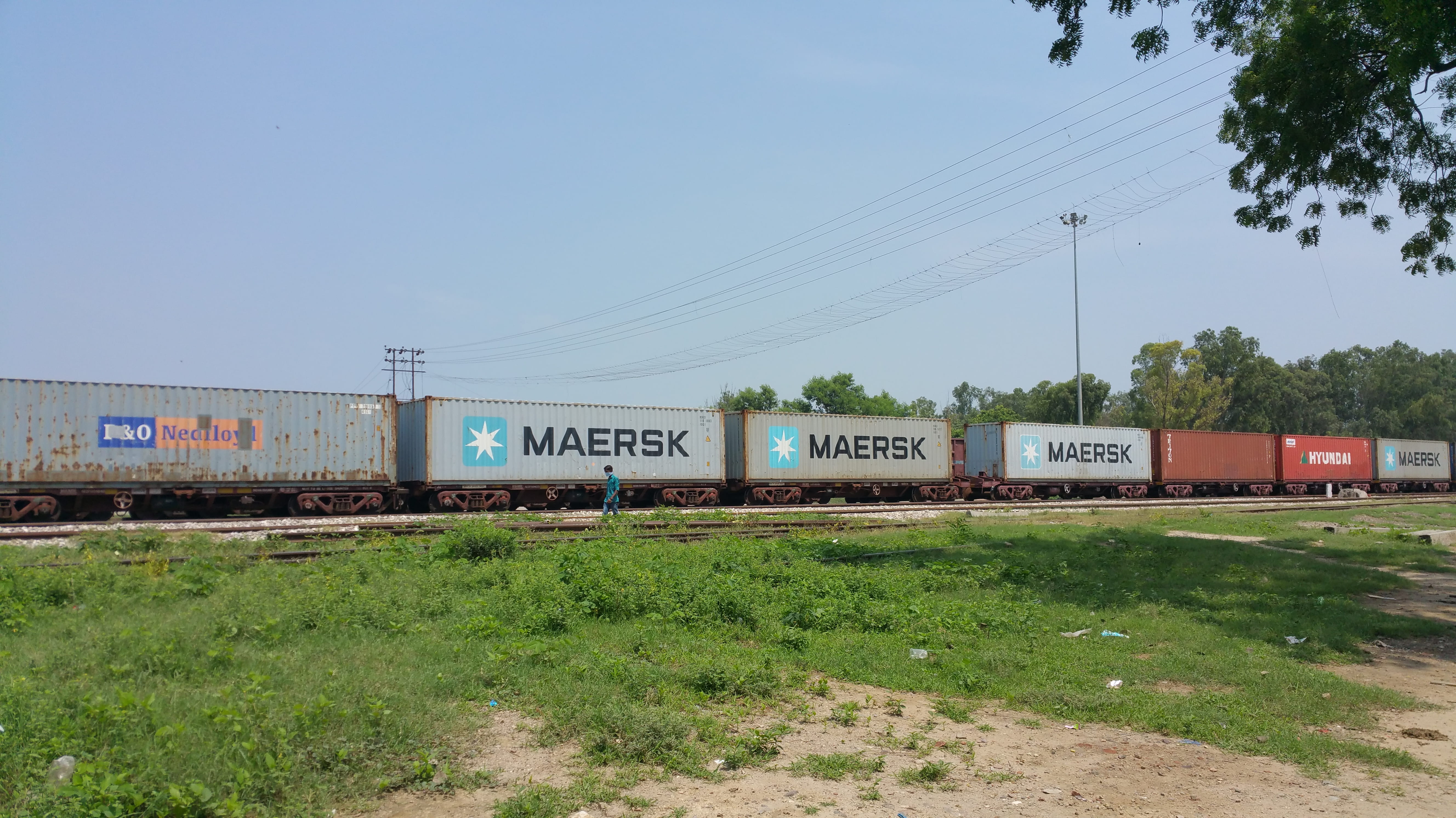 cable, public transportation, plant, power line, day, text, freight train, power supply, grid colony, patiala, transportation, communication, train - vehicle, HD Wallpaper