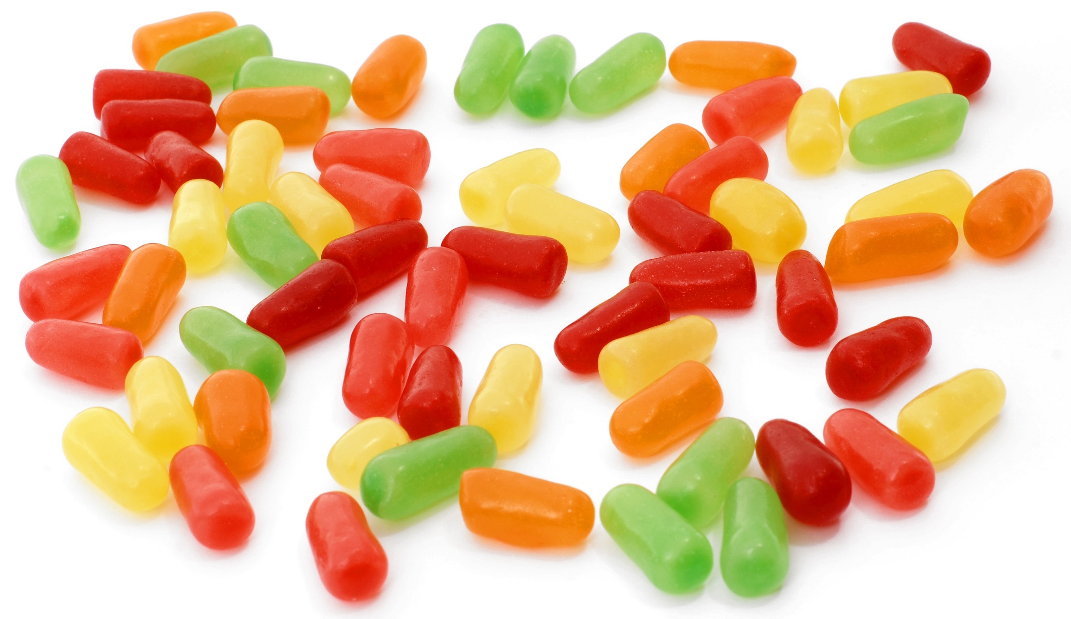 studio shot, mike and ike, confection, white background, candy, jelly, healthy eating, red, chopped, colorful, bright, vegetable, indoors, treat, snack, HD Wallpaper