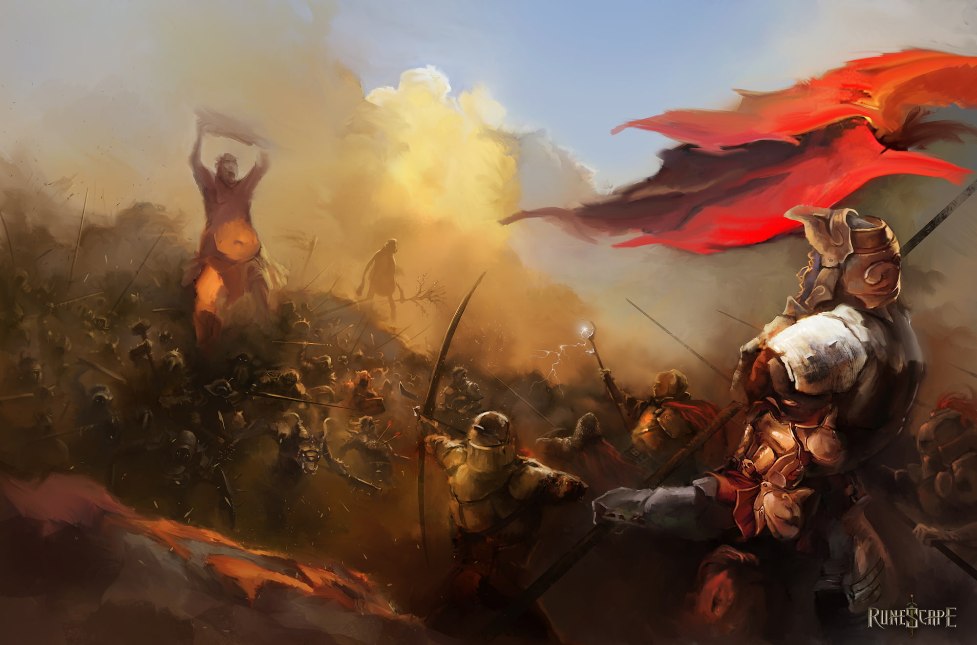 fantasy, monster, warrior, adventure, runescape, 1080P, battle, HD Wallpaper