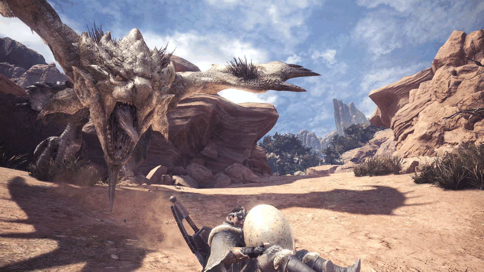 solid, Monster, formation, 1080P, no people, Monster Hunter: World, shadow, beauty in nature, plant, non-urban scene, Rathian (Monster Hunter), nature, HD Wallpaper