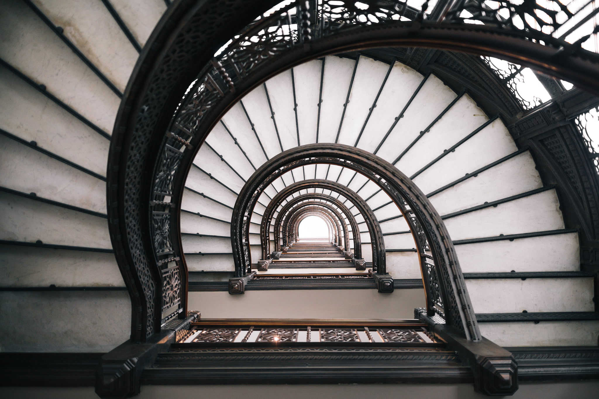 Hannan Hussain, Stairway, architecture, Chicago, stairs, 1080P, HD Wallpaper