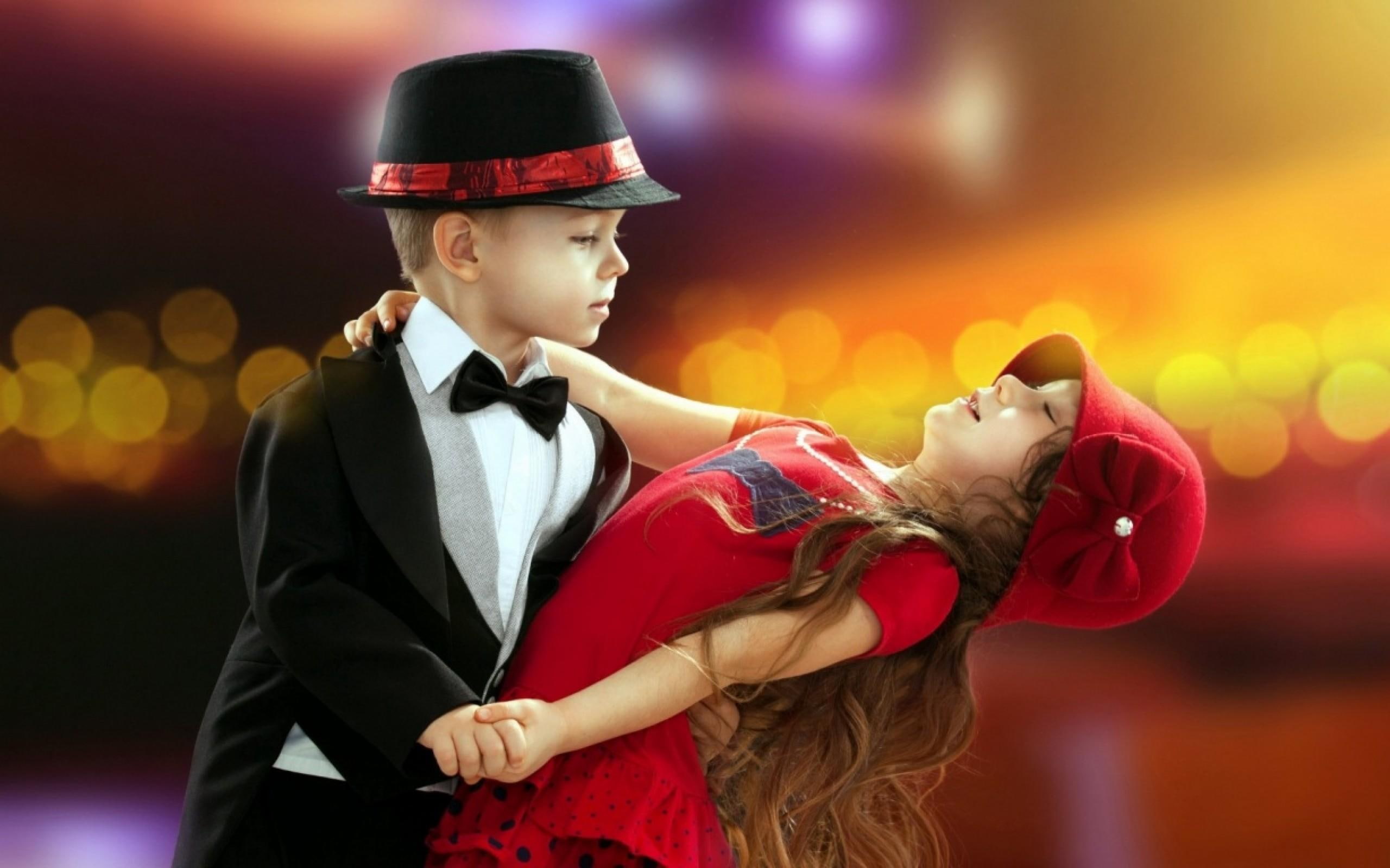 little boy, little girl, 2K, dance, HD Wallpaper