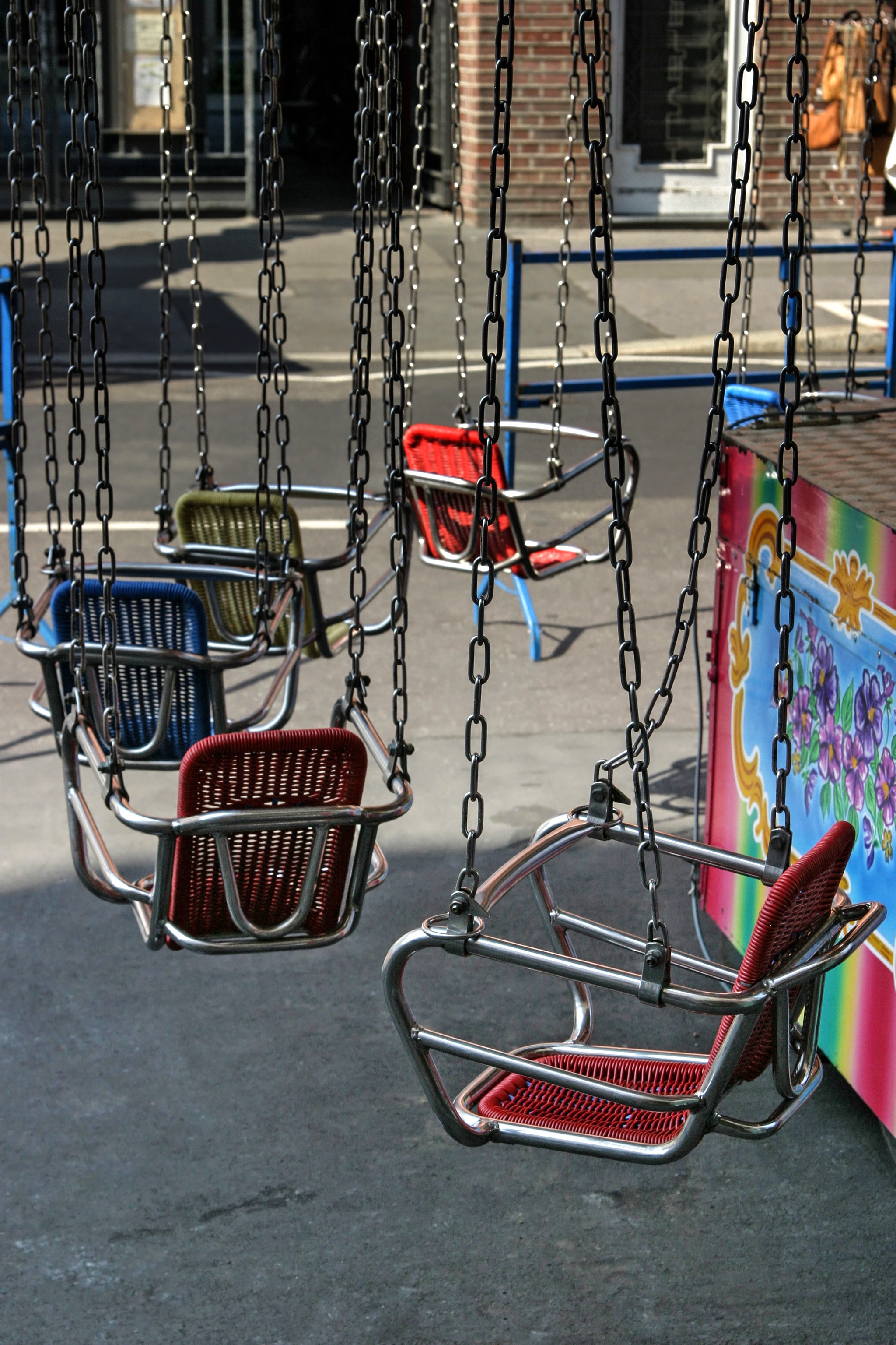shopping, metal, mode of transportation, built structure, carnies, container, absence, hustle and bustle, shopping cart, leisure, kettenkarussel, bicycle, Phone HD Wallpaper