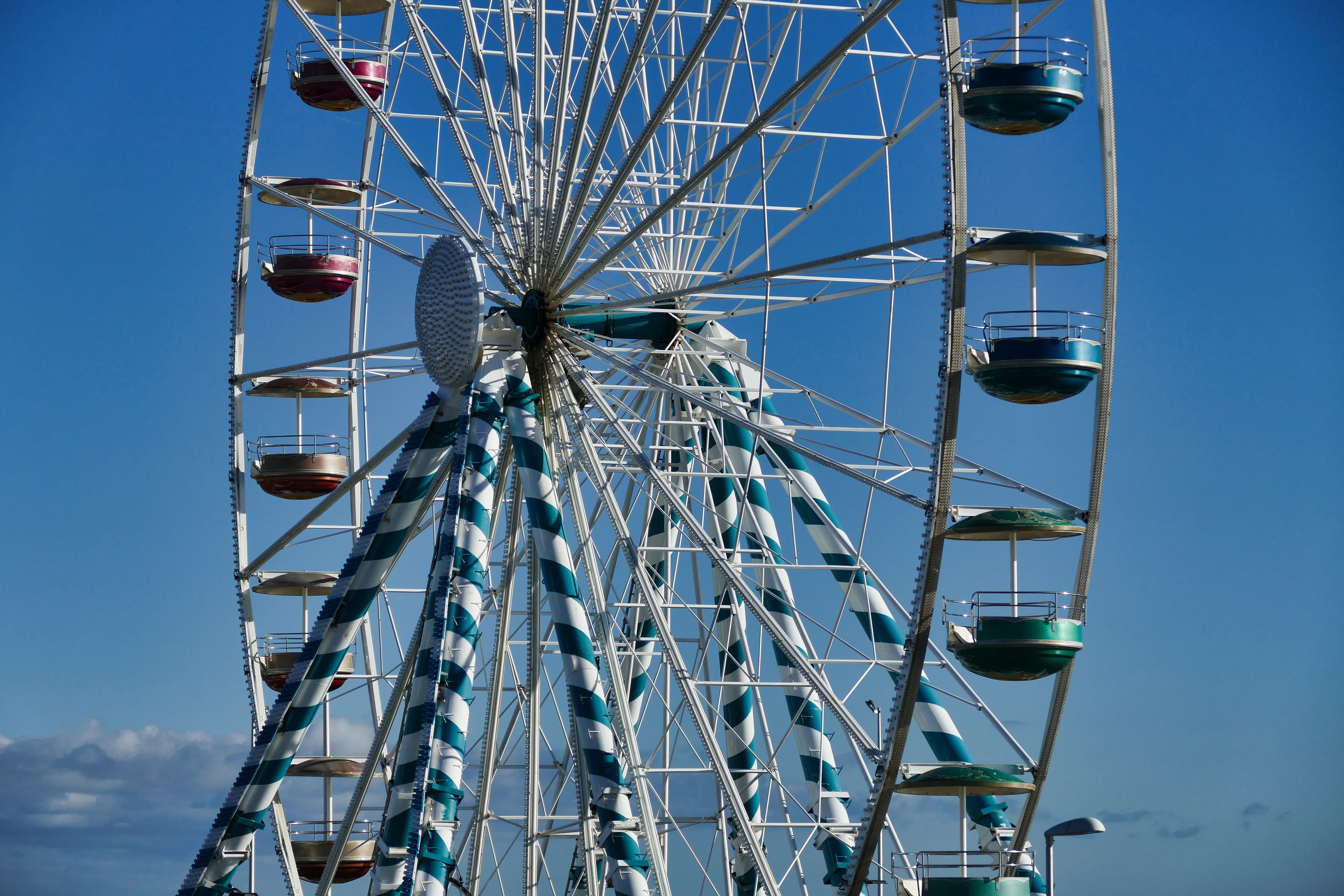 landmark, attraction, places of interest, carnies, france, leisure, circle, no people, sky, leisure activity, amusement park ride, tall - high, royan, 5K, HD Wallpaper