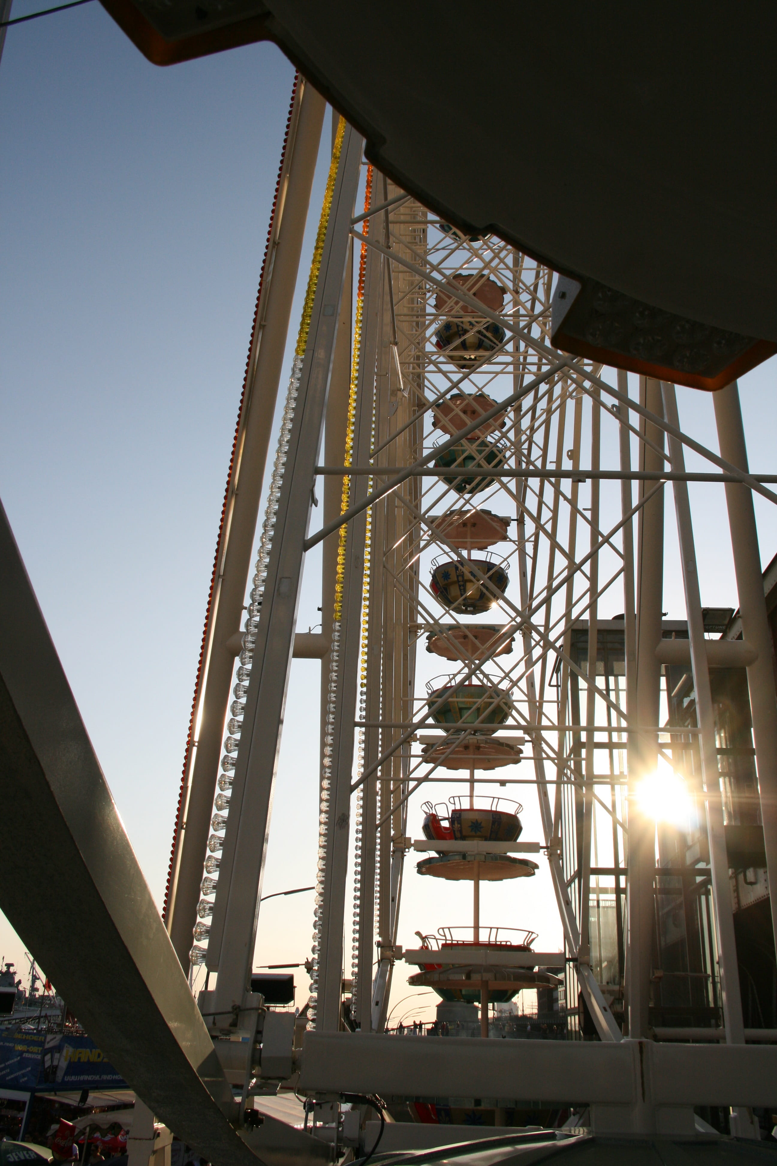 rides, travel destinations, architecture, travel, buden, outdoors, folk festival, ferris wheel, carousel, fair, leisure, day, clear sky, nature, fairground, Phone HD Wallpaper