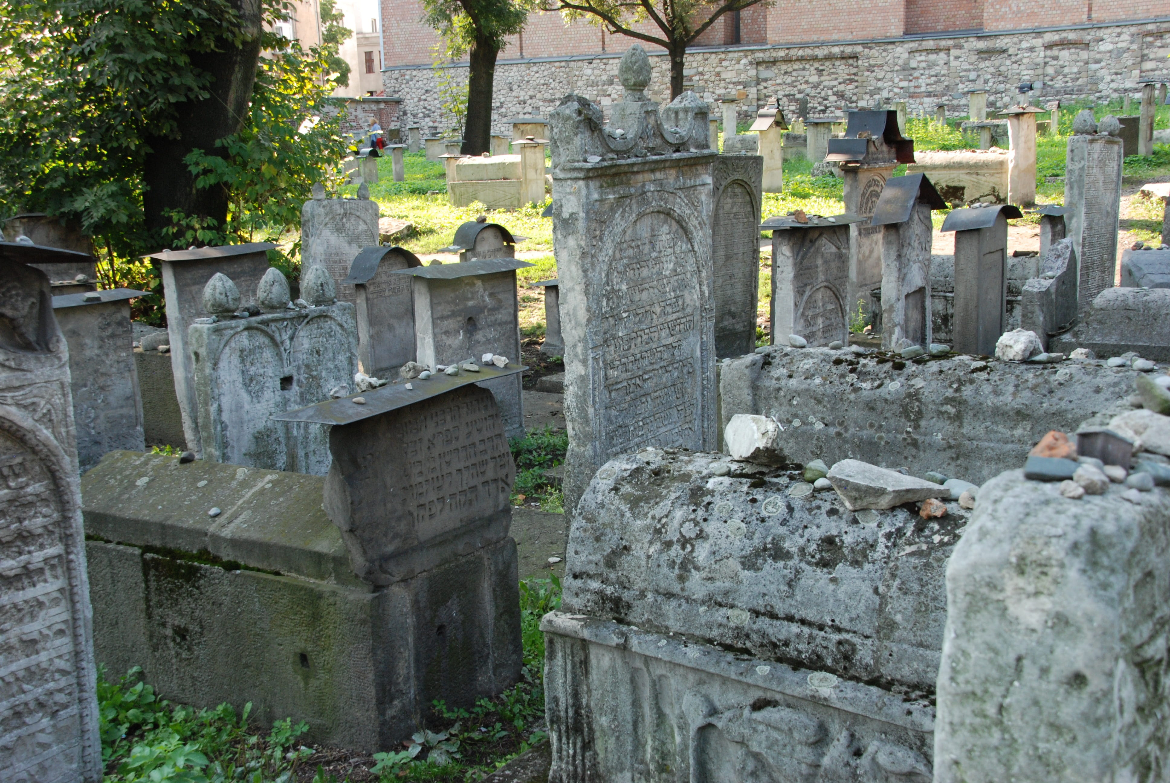 poland, old, ancient civilization, old ruin, jewish, nature, the past, architecture, krakow, no people, 4K, ruined, solid, cemetery, plant, stone material, HD Wallpaper