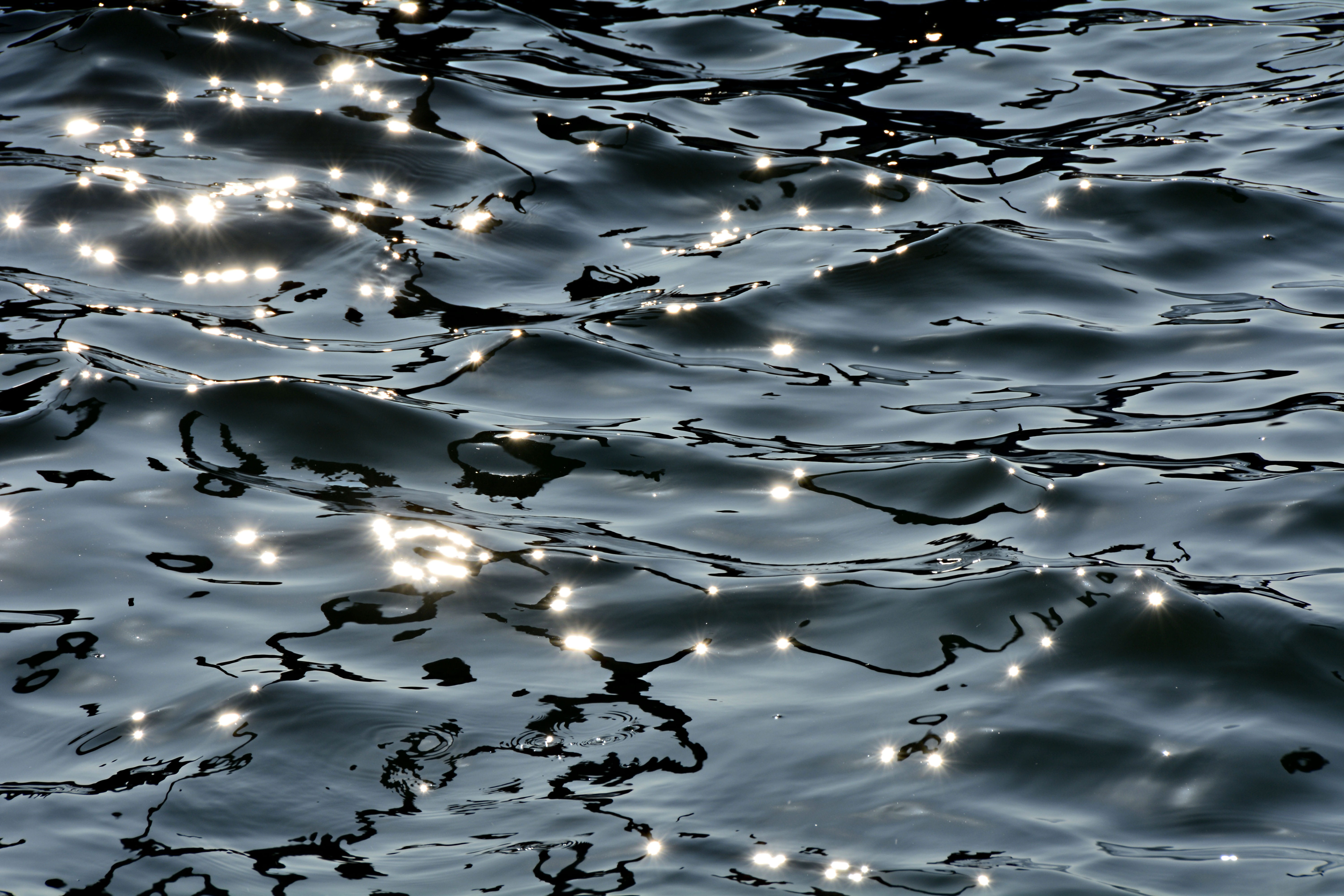 sky, shine, reflections, body, purity, surface, lake, sea, back light, rippled, 5K, full frame, high angle view, beauty in nature, sparkle, natural pattern, HD Wallpaper