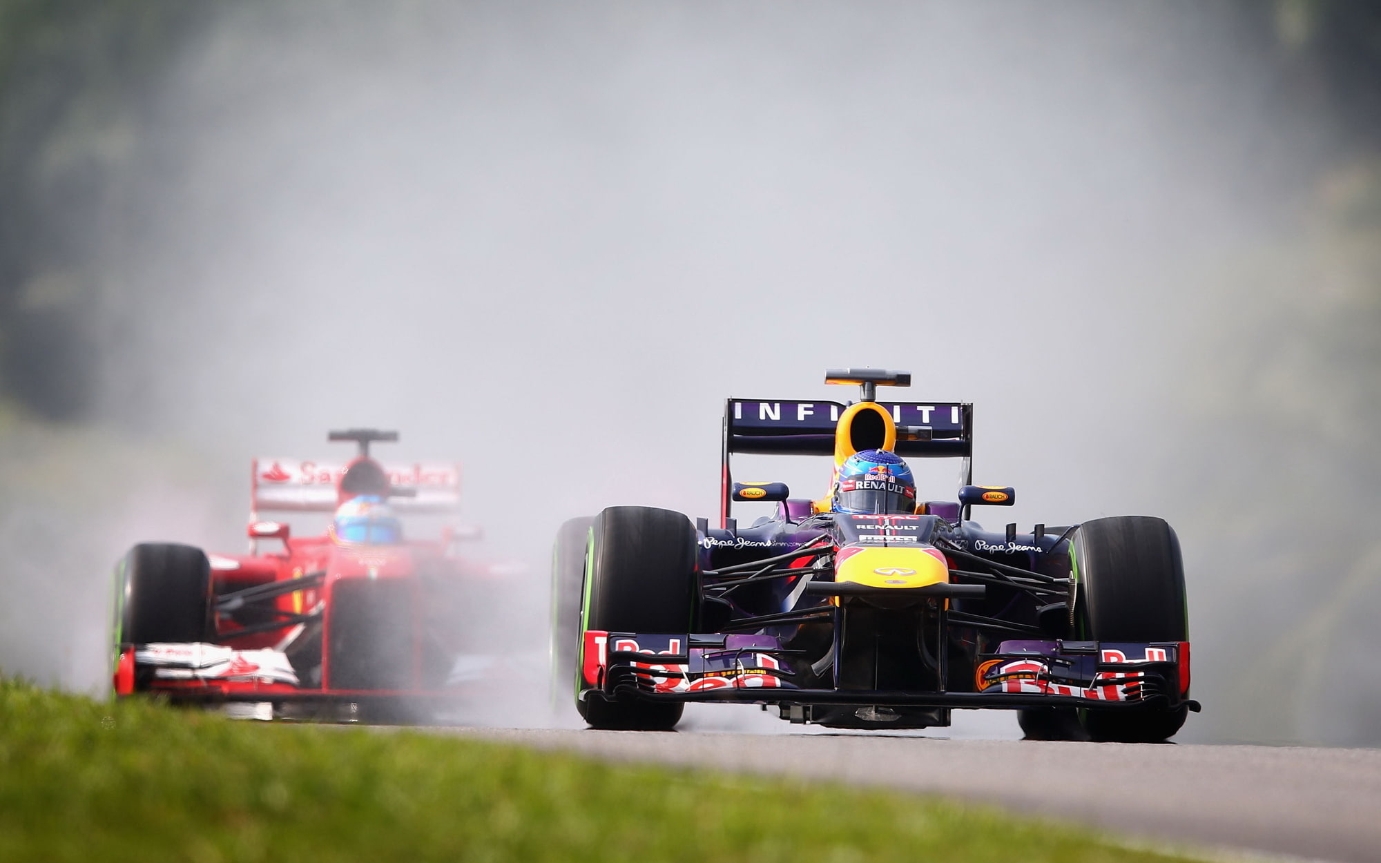 malaysian, ferrari, car, racing, red, formula, 1080P, race, vettel, bull, HD Wallpaper