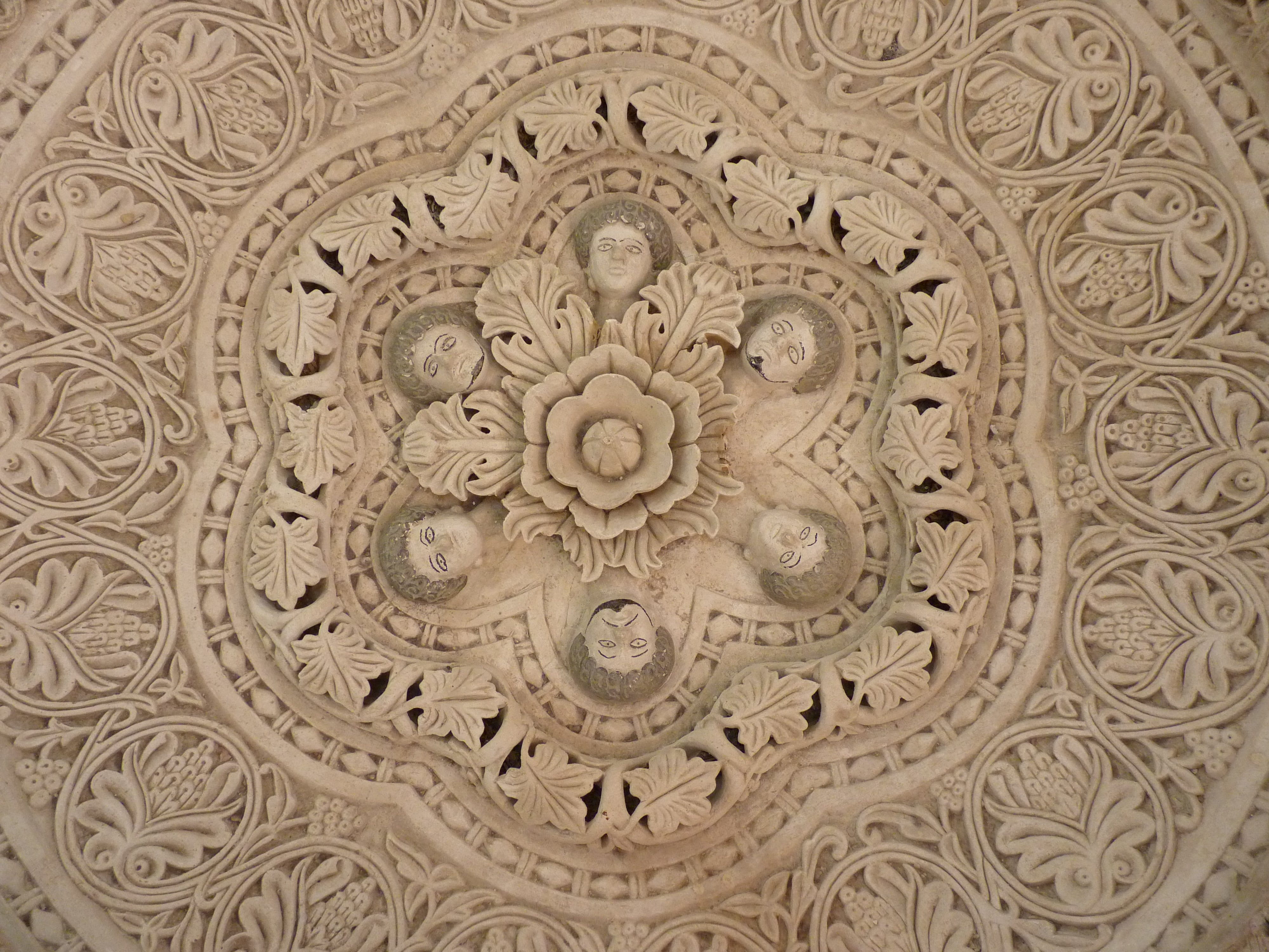 jordan, ceiling, Jordan, 4K, full frame, carving - craft product, travel, ornate, brown, architecture, amman, decor, backgrounds, no people, wooden, stonemasonry, HD Wallpaper
