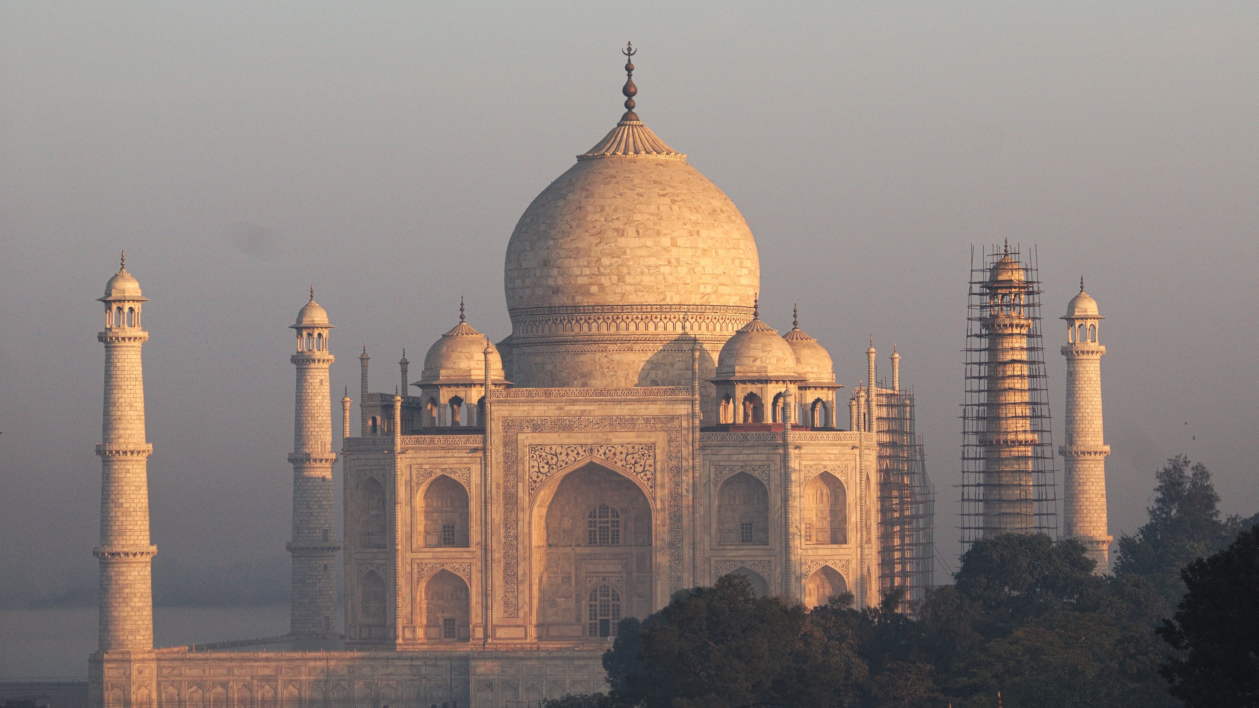 history, the past, tree, Mahal, building exterior, dome, religion, classical style, travel destinations, nature, taj, outdoors, 4K, Architecture, city, HD Wallpaper