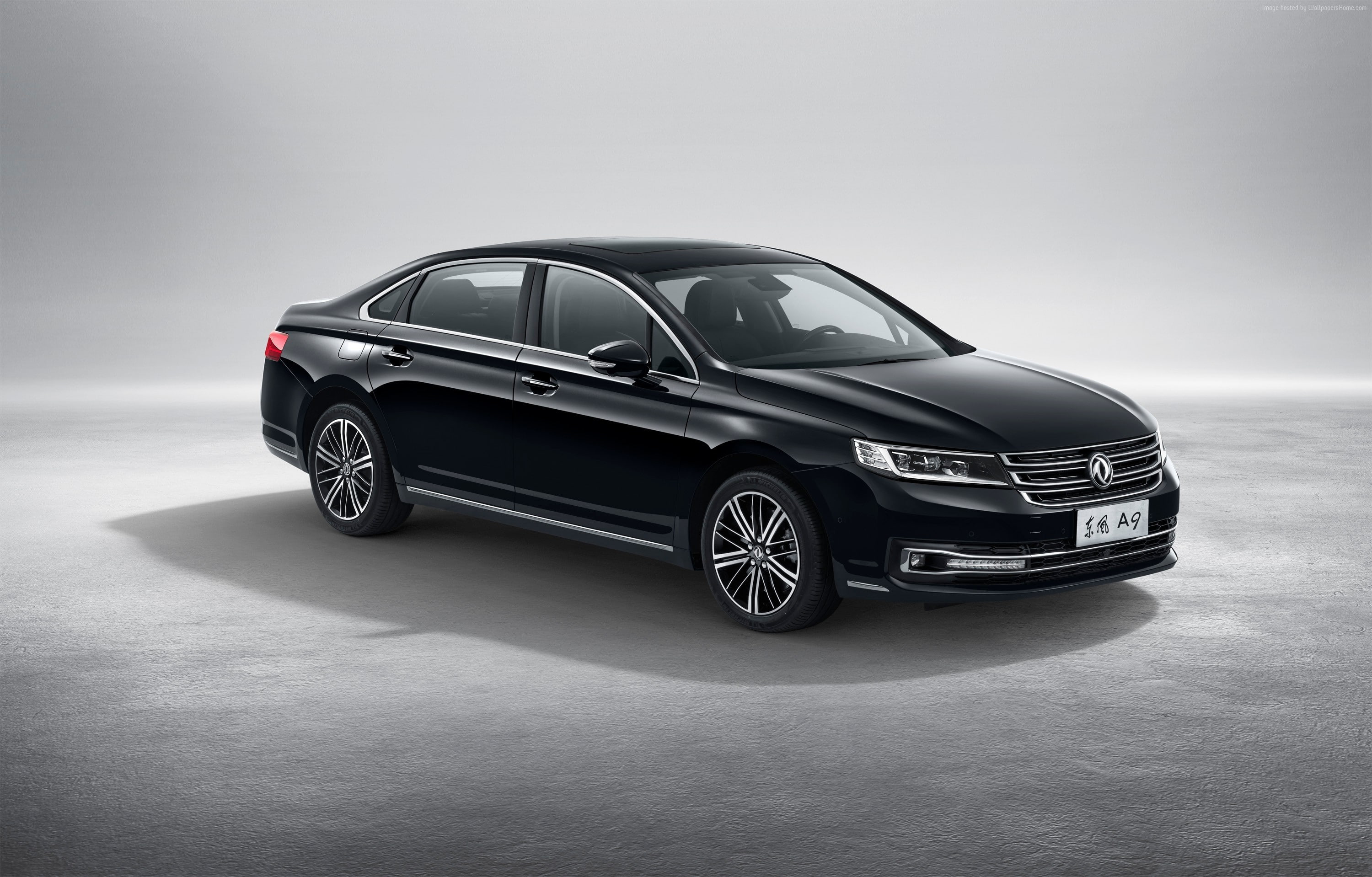 black, Dongfeng Aeolus A9, 2K, long, 5m, sedan, HD Wallpaper