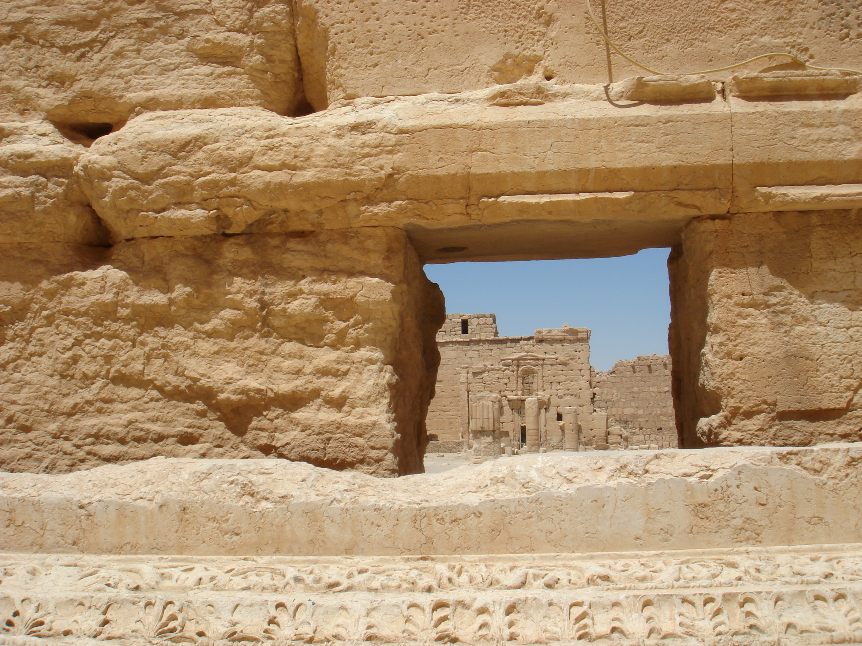 rock - object, palmyra, desert, ancient civilization, building exterior, semitic city, climate, pearl, deterioration, old ruin, architecture, new stone age, HD Wallpaper