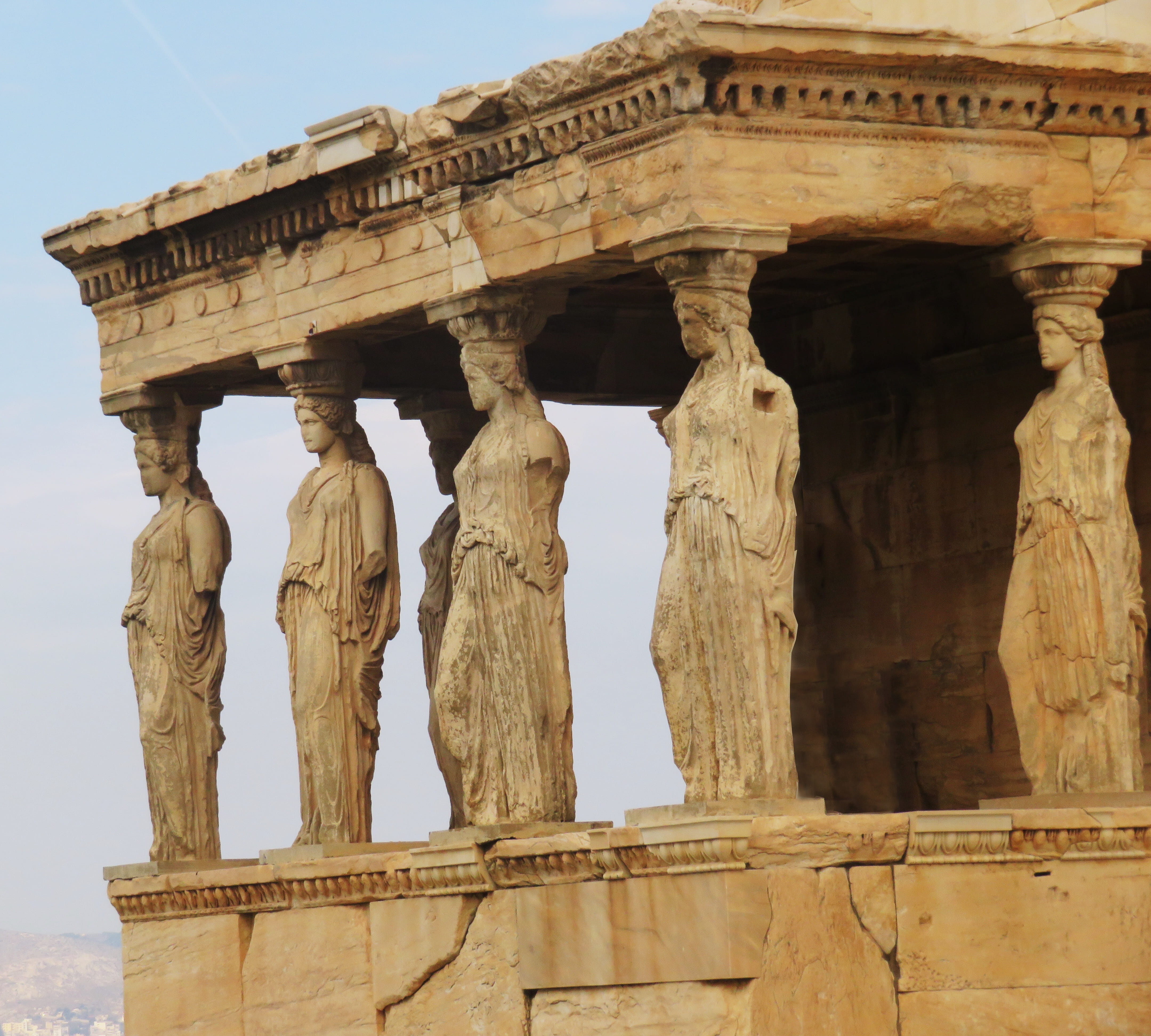 archaeology, ancient, history, human representation, 4K, tourism, famous, stone, architecture, day, travel destinations, sky, no people, outdoors, ancient civilization, HD Wallpaper