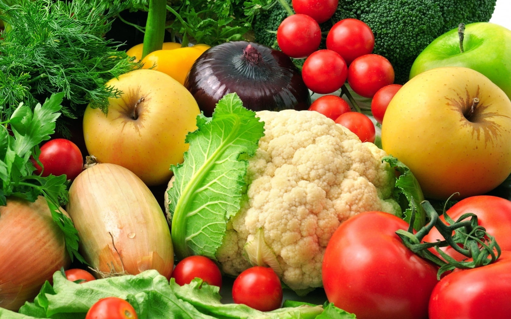 red, Vegetables, raw food, Fennel, Apples, Fruits, food and drink, Onions, wellbeing, Greens, paprika, choice, tomato, Eggplant, bell pepper, carrot, Cilantro, HD Wallpaper