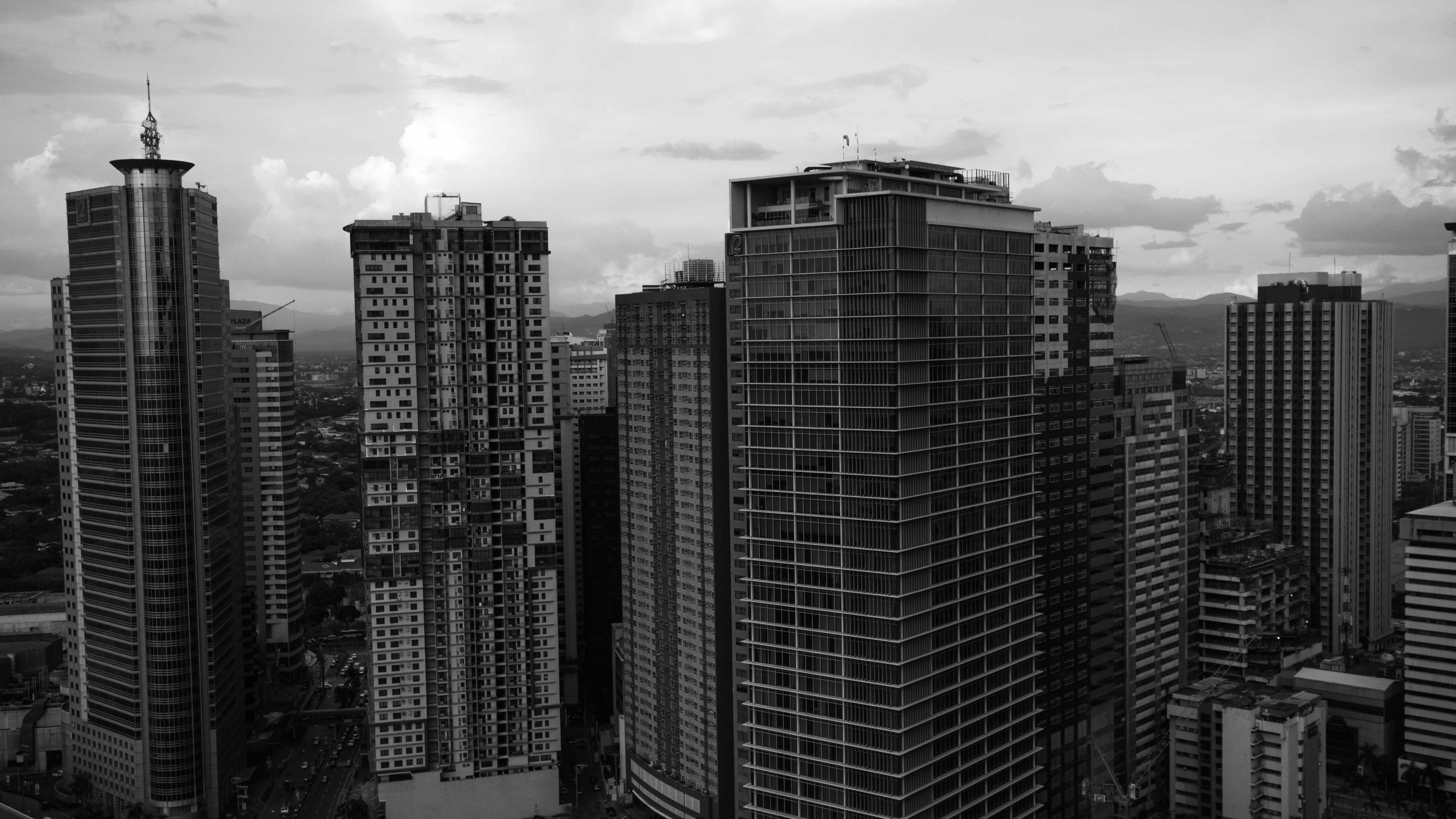 day, architecture, travel destinations, spire, black and white, building exterior, smile, philippines, landscape, happy, cloud - sky, photo, buildings, HD Wallpaper